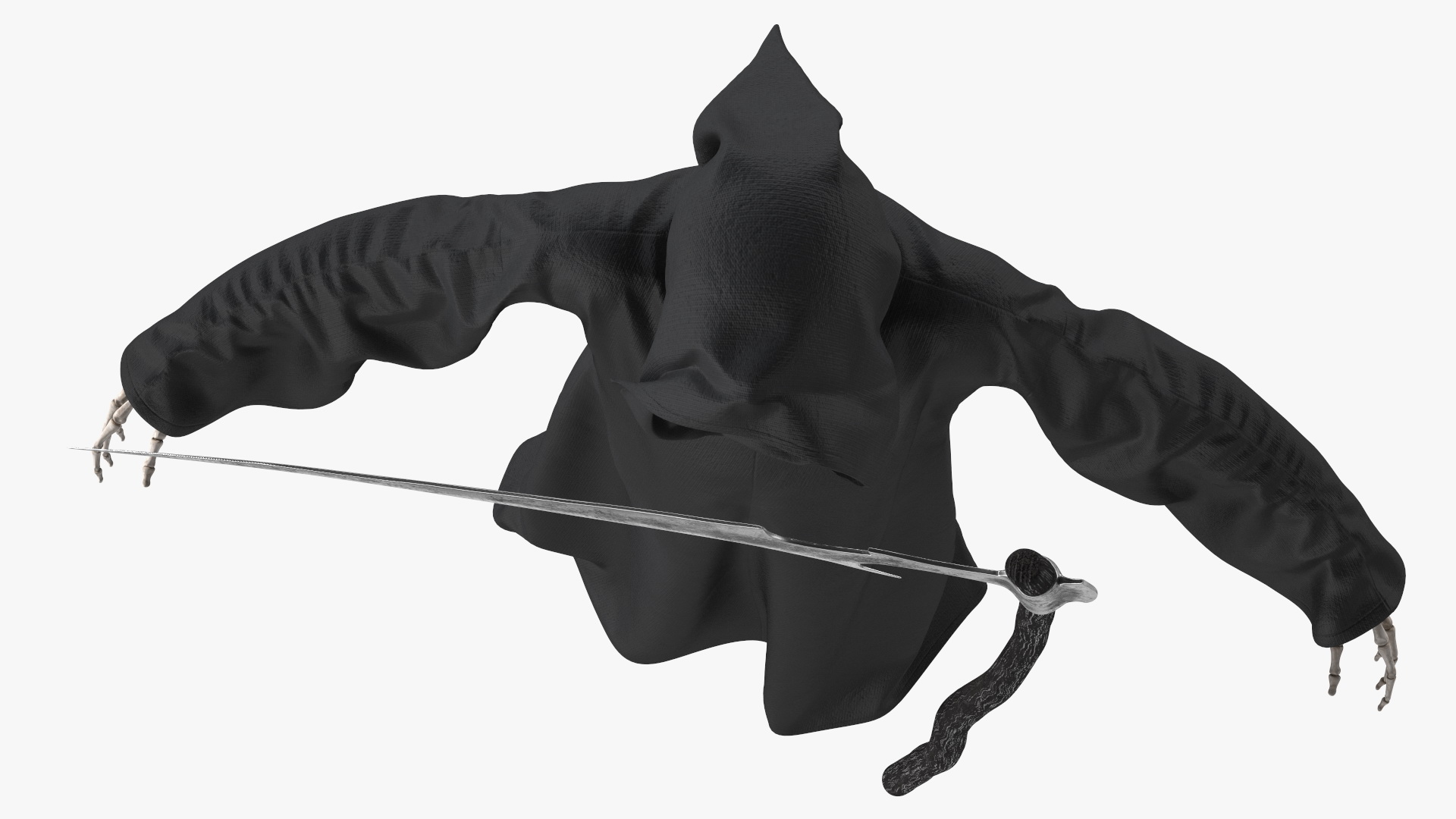 3D Death Character with Scythe Set