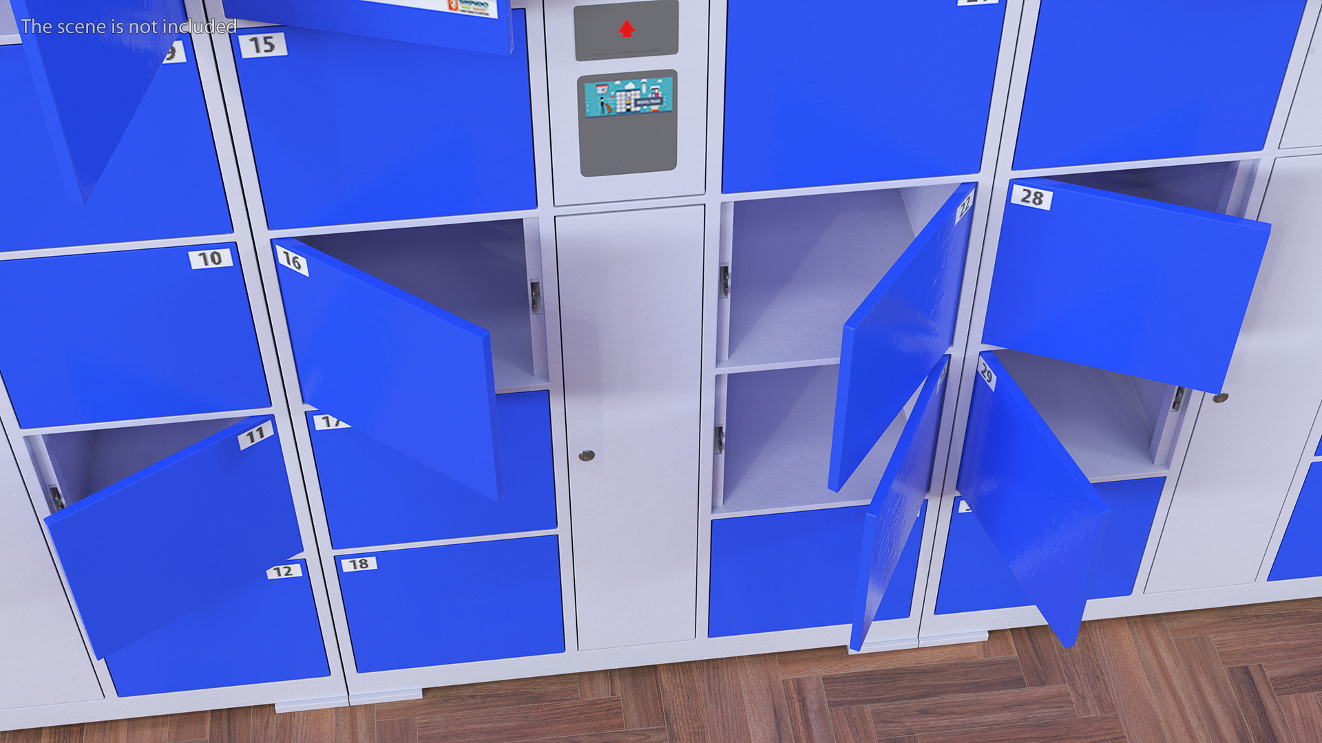 Automatic System Key Supermarket Blue 3D