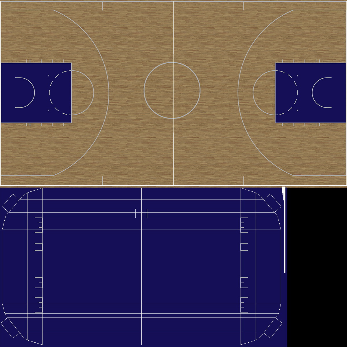 3D Basketball Indoor Arena model