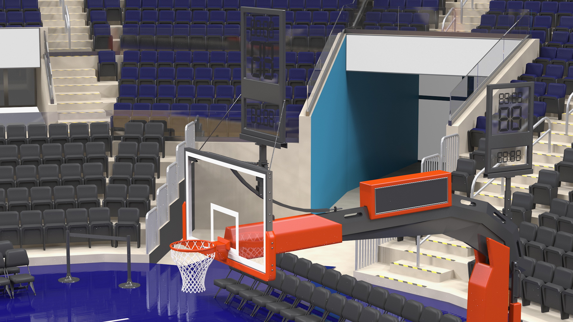 3D Basketball Indoor Arena model