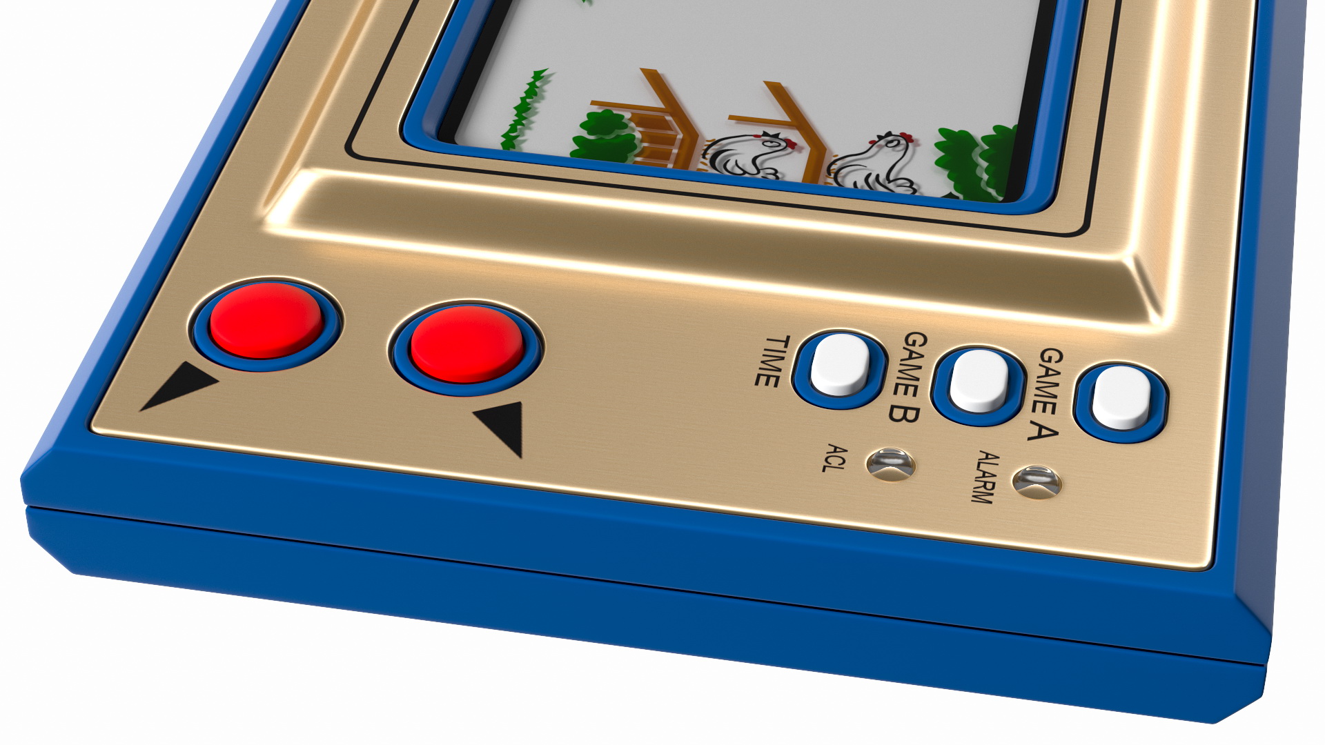 3D model Nintendo Game and Watch Egg Handheld Game Console Turned Off