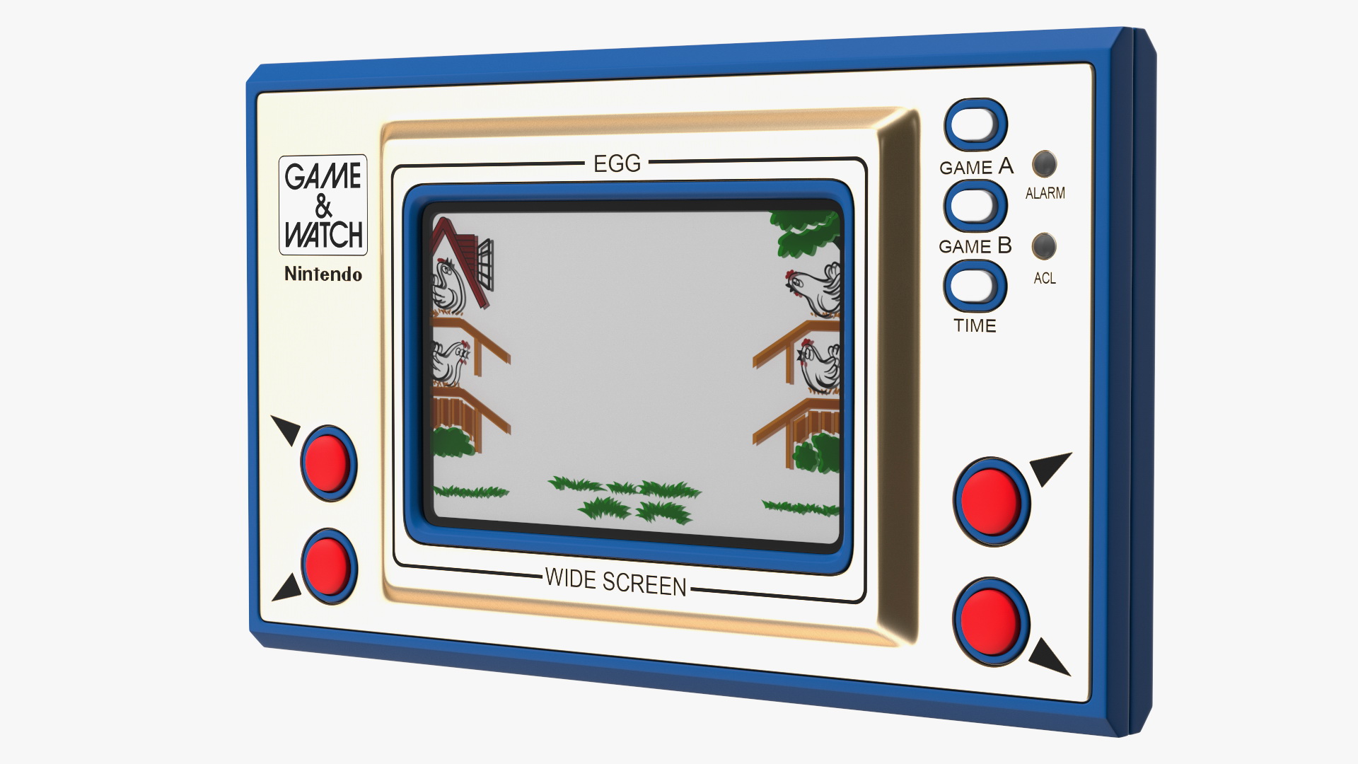 3D model Nintendo Game and Watch Egg Handheld Game Console Turned Off