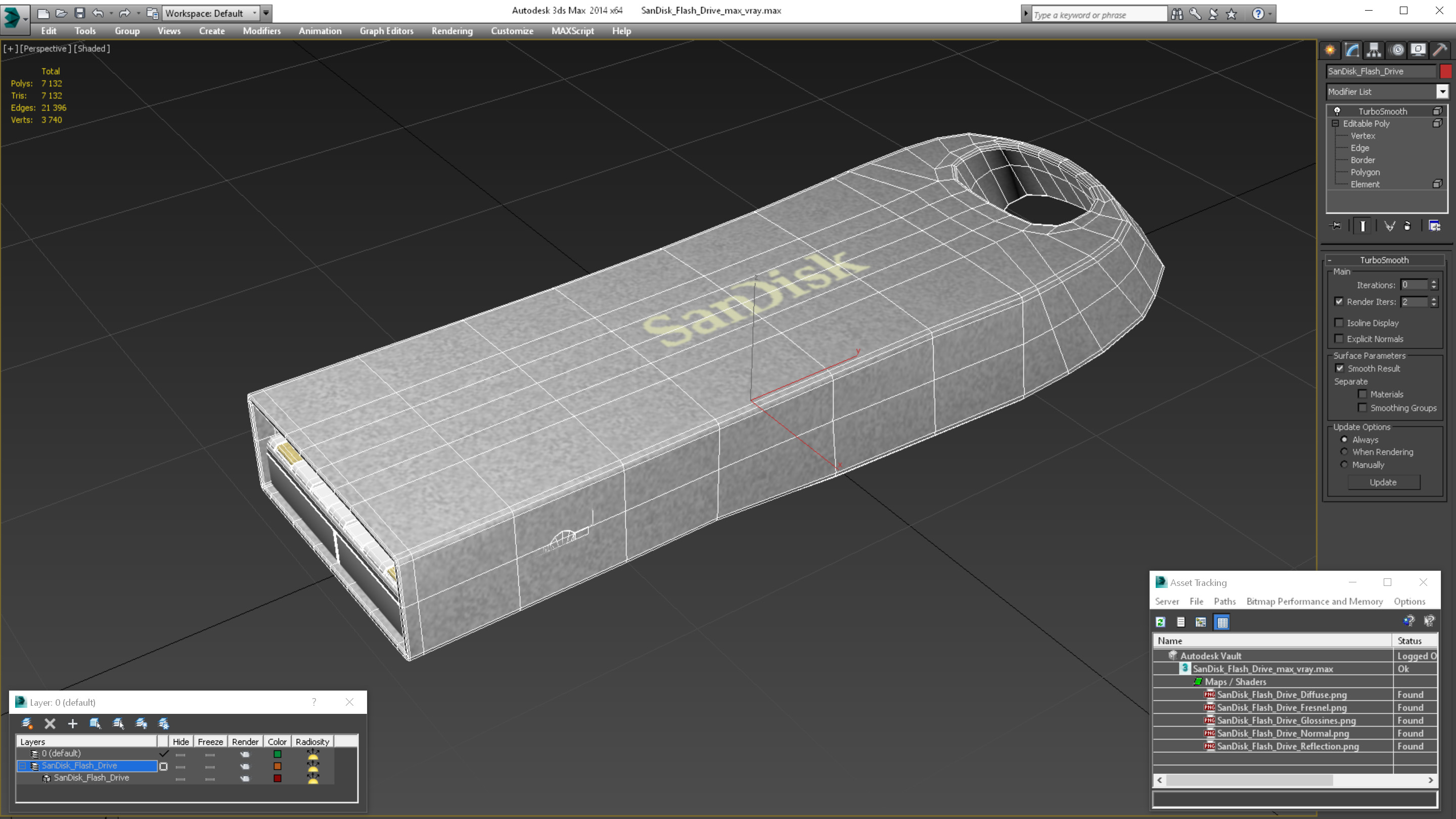 SanDisk Flash Drive 3D model