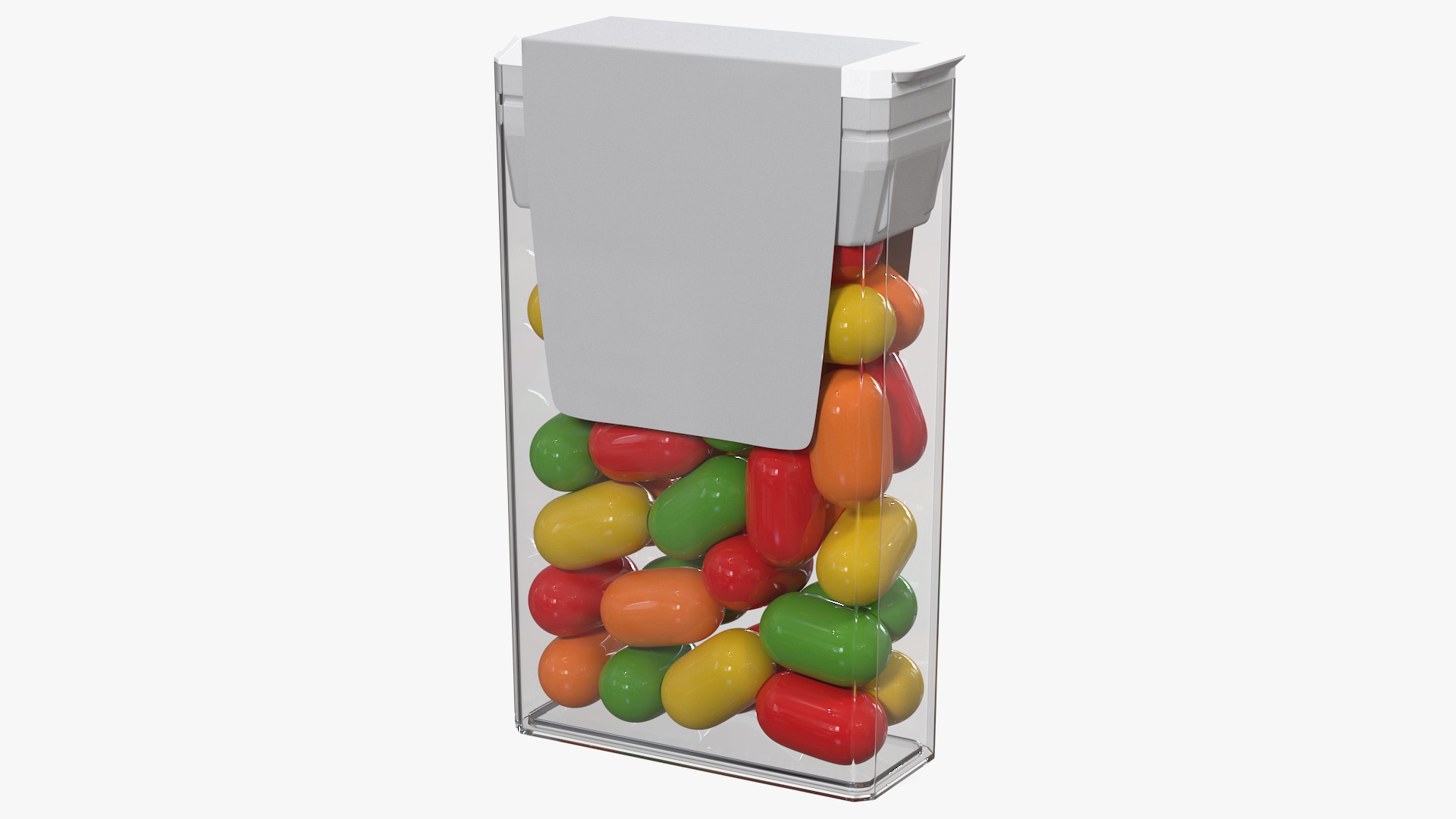 3D model Container with Colorful Dragee