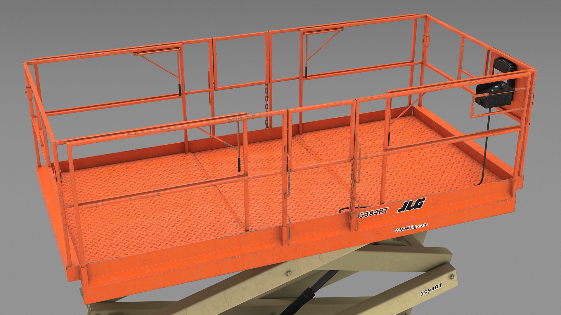 3D JLG Scissor Lift Working Position model