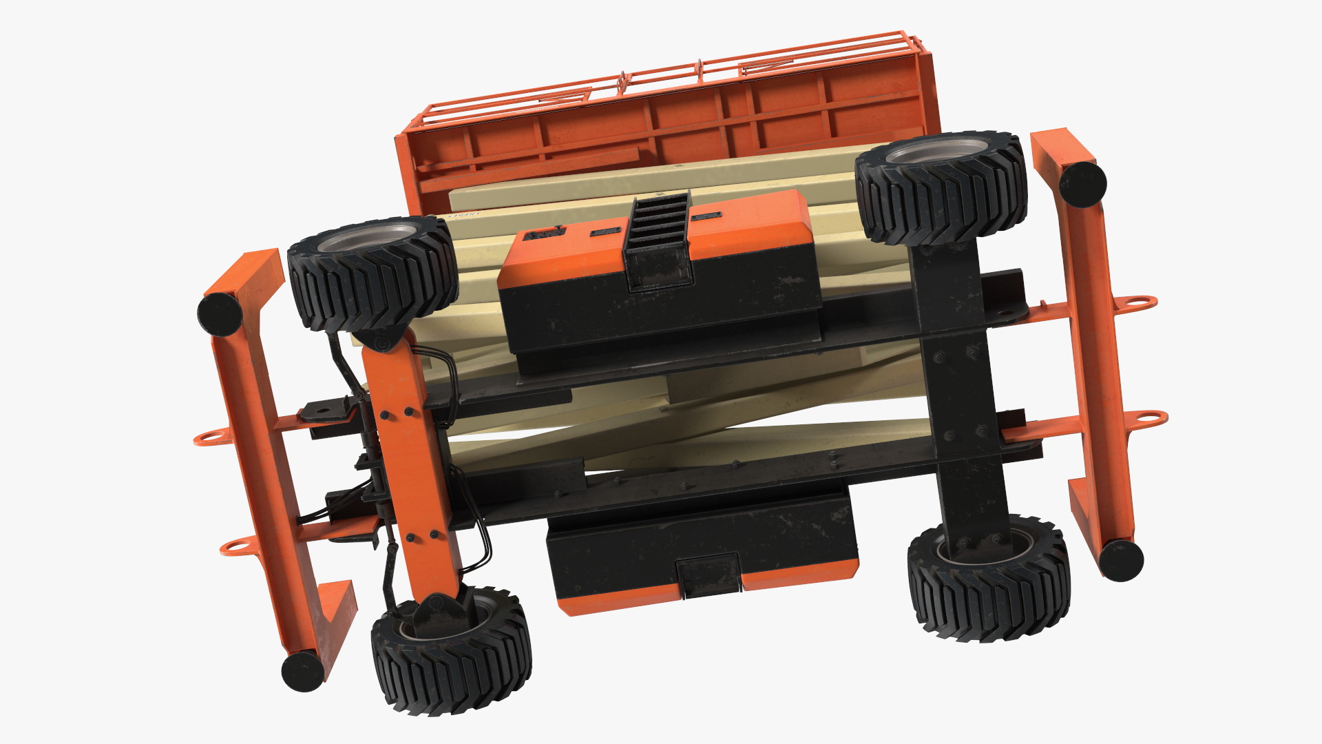 3D JLG Scissor Lift Working Position model