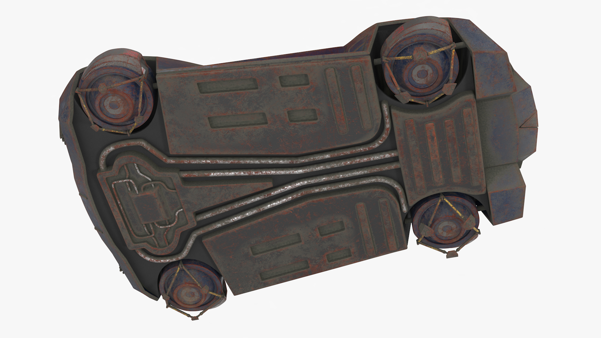 3D model Visionary Hover Car Rusty