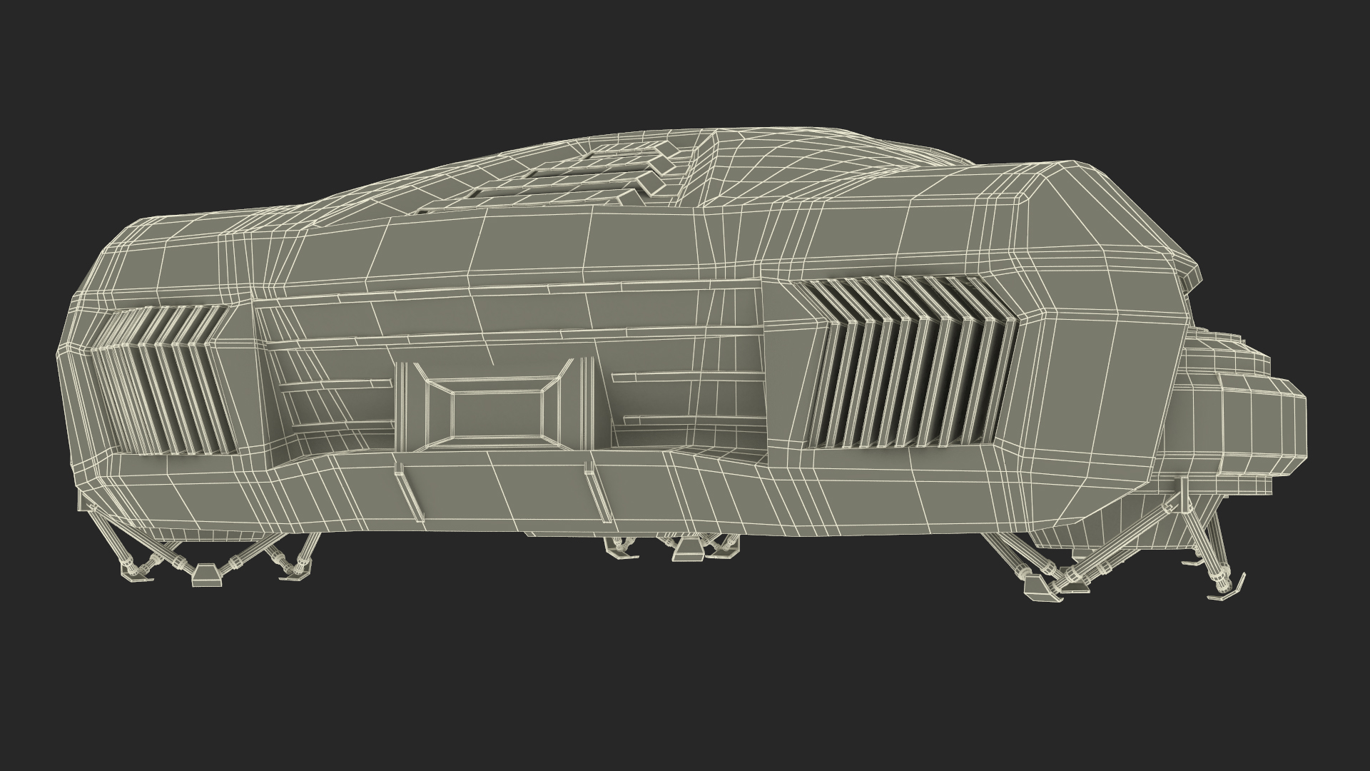 3D model Visionary Hover Car Rusty