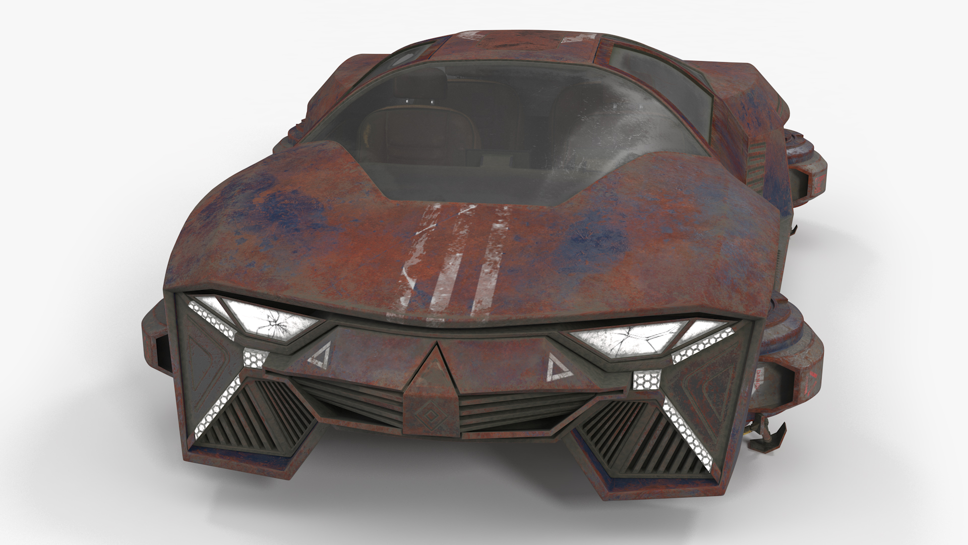 3D model Visionary Hover Car Rusty