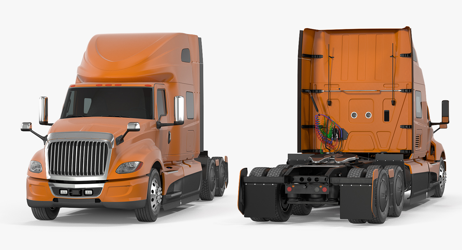 Heavy Duty Truck Simple Interior 3D