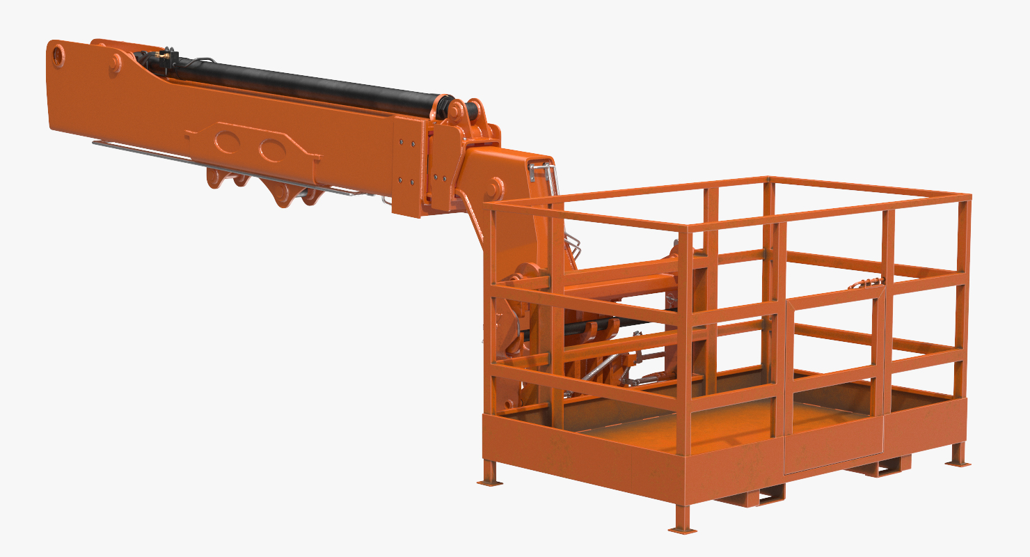 Forklift Work Platform Rigged 3D model