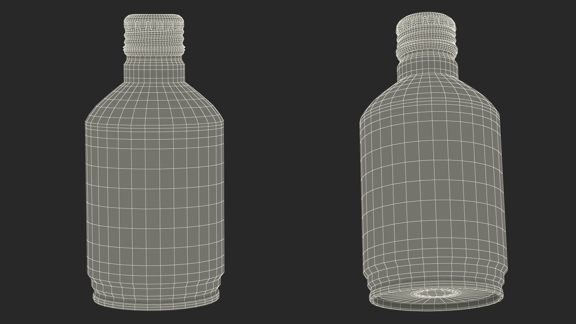 3D Compact Aluminum Bottle with Soda model