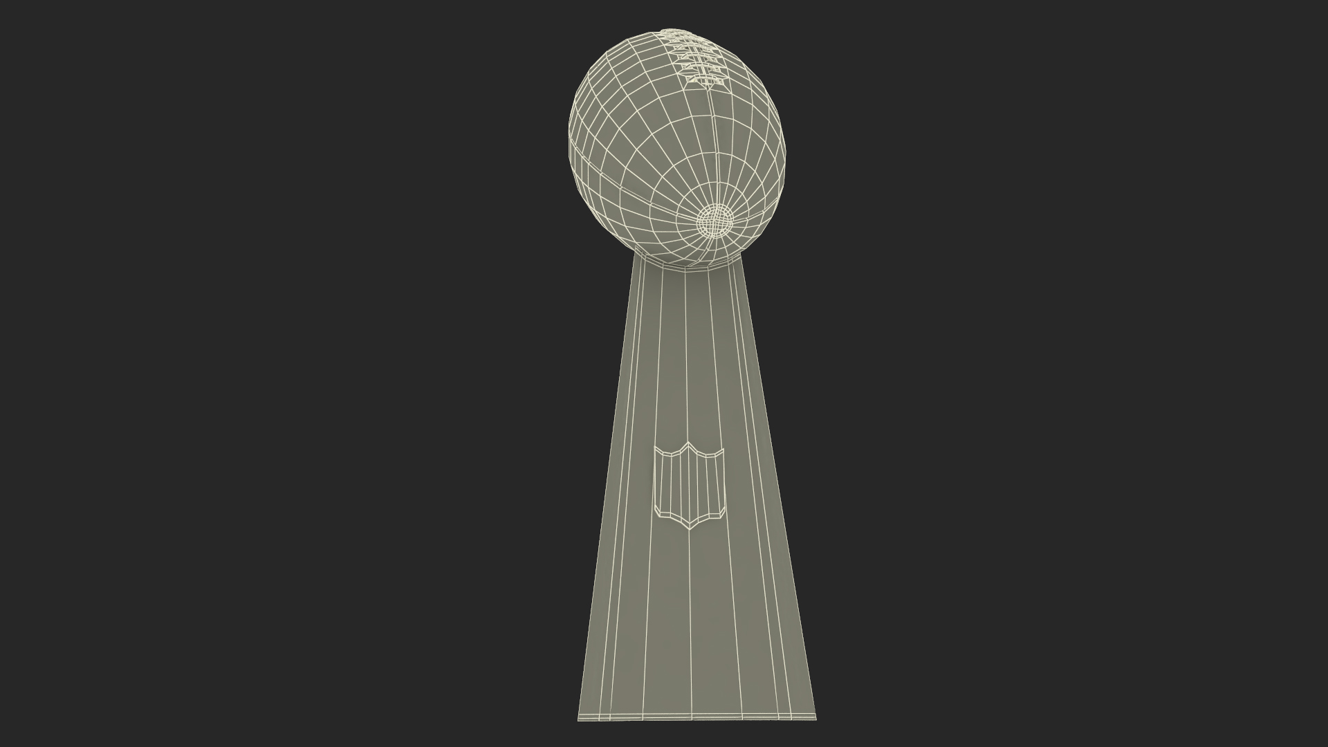 3D Vince Lombardi Trophy