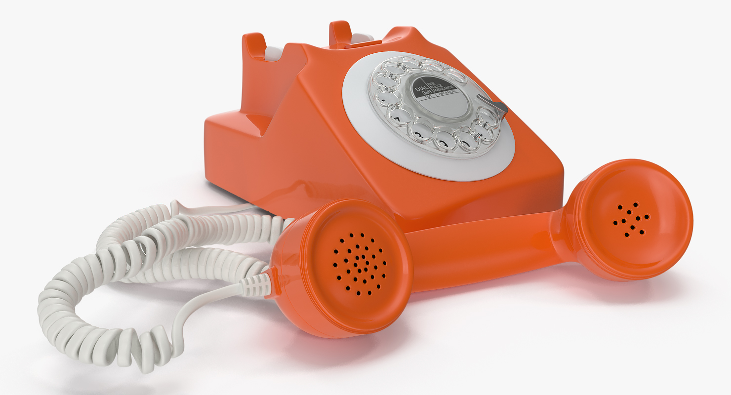 Fashioned Rotary Dial Phone 3D