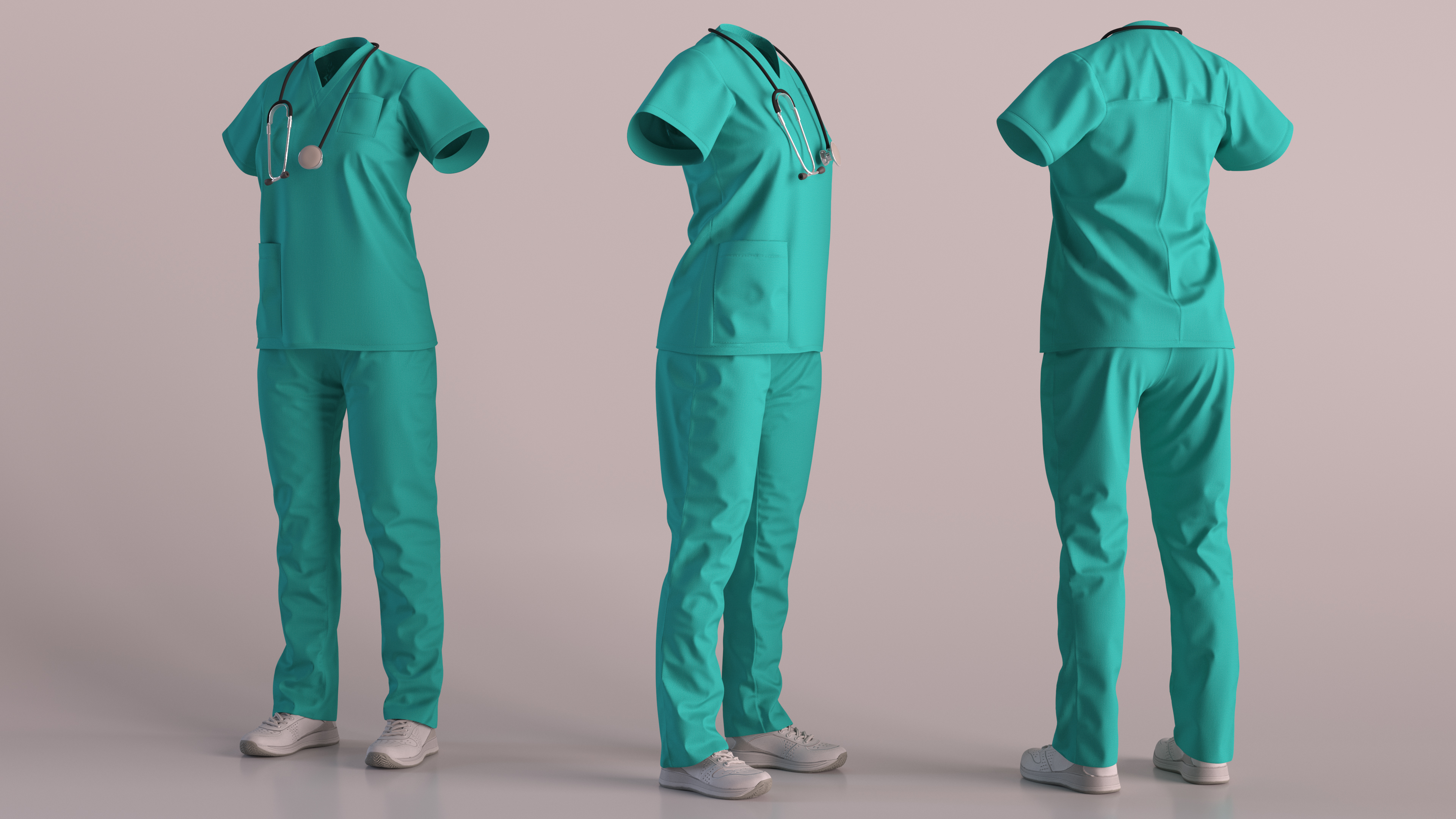 3D Medical Nurse Clothes