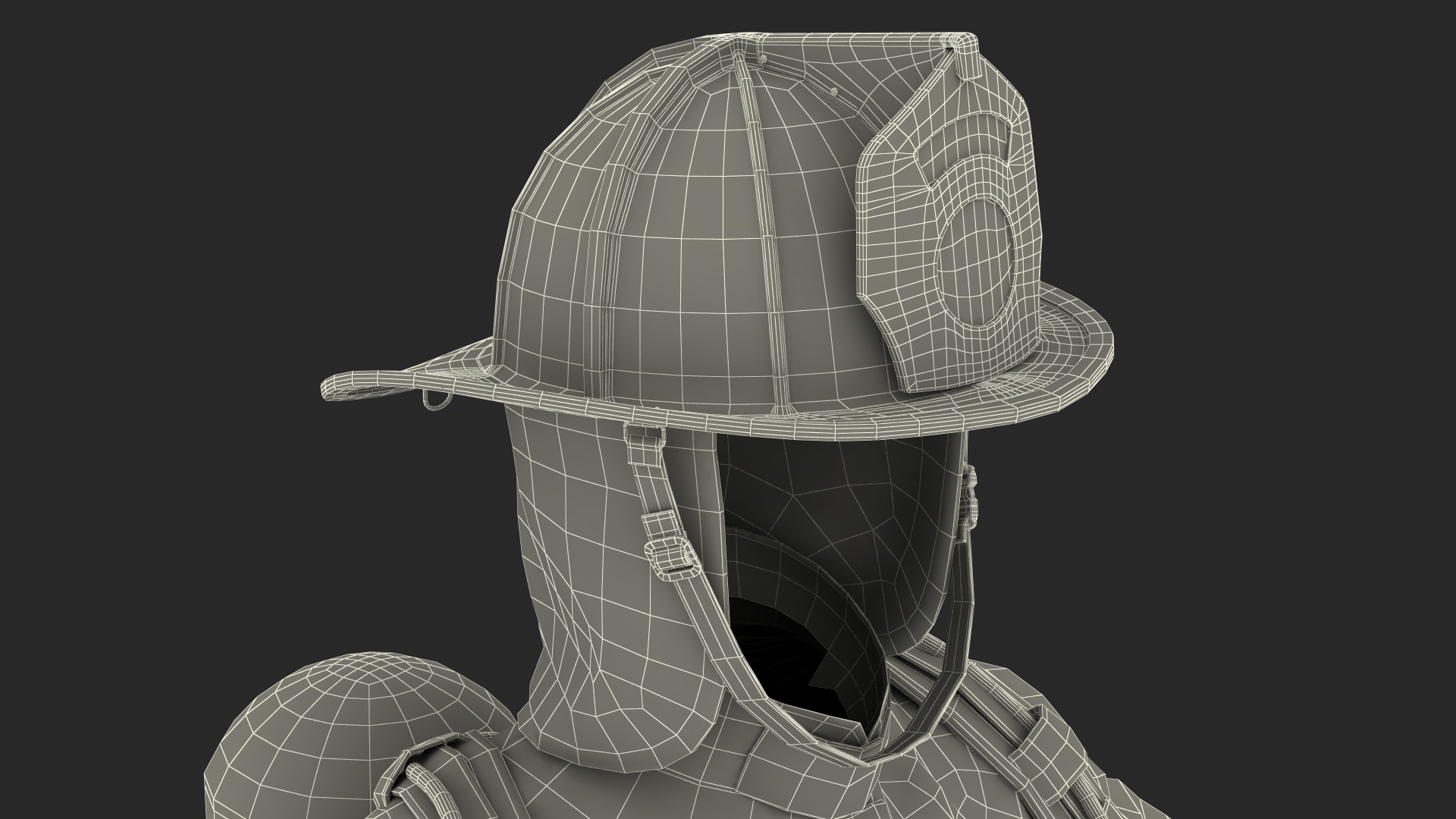 3D Standard Firefighter Turnout Gear model