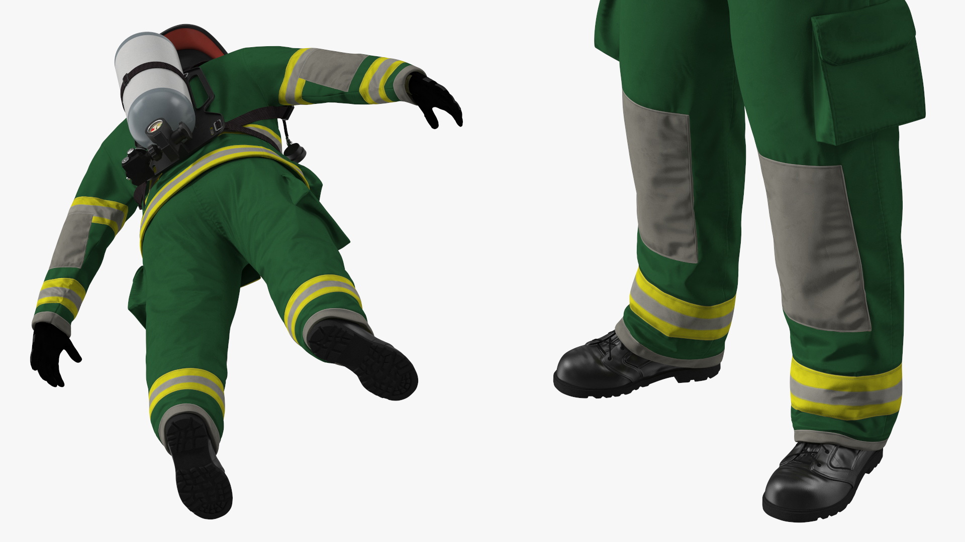 3D Standard Firefighter Turnout Gear model