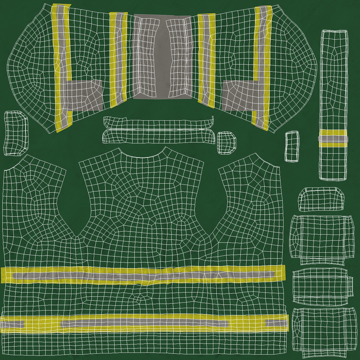 3D Standard Firefighter Turnout Gear model