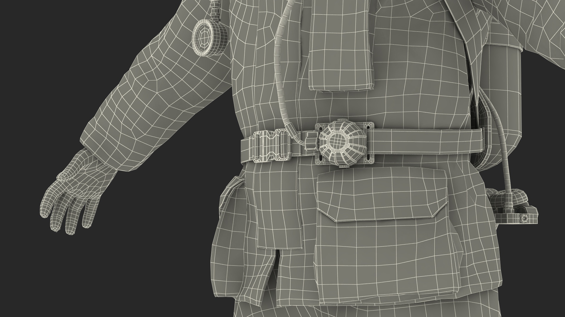 3D Standard Firefighter Turnout Gear model