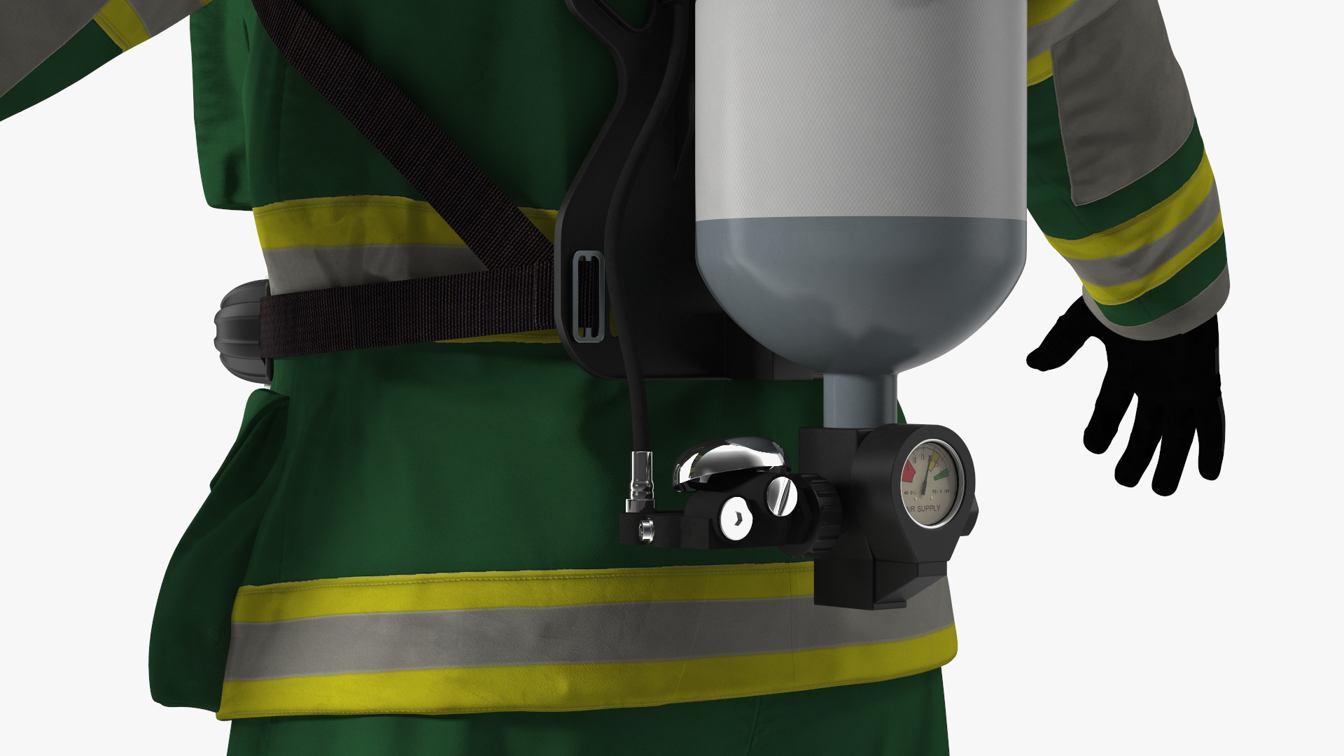 3D Standard Firefighter Turnout Gear model