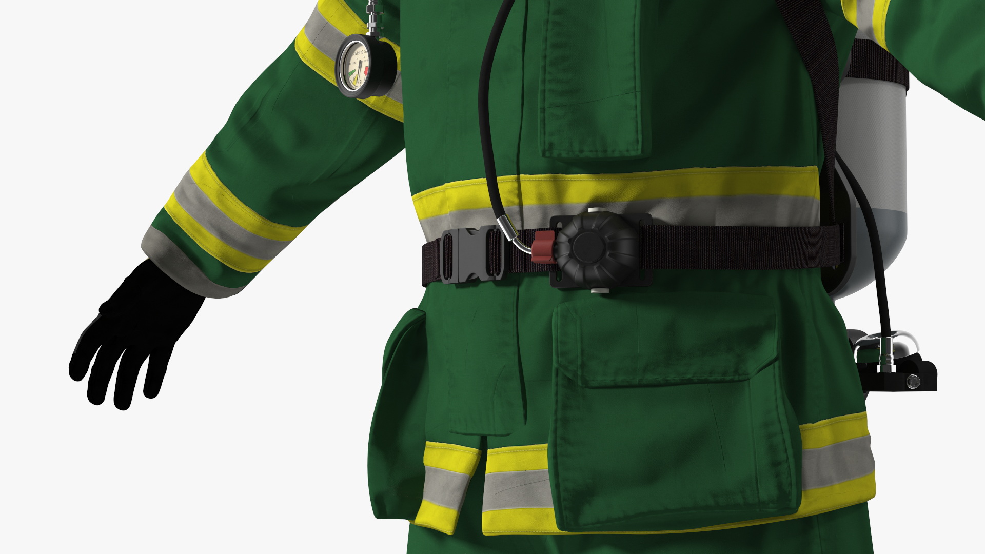 3D Standard Firefighter Turnout Gear model