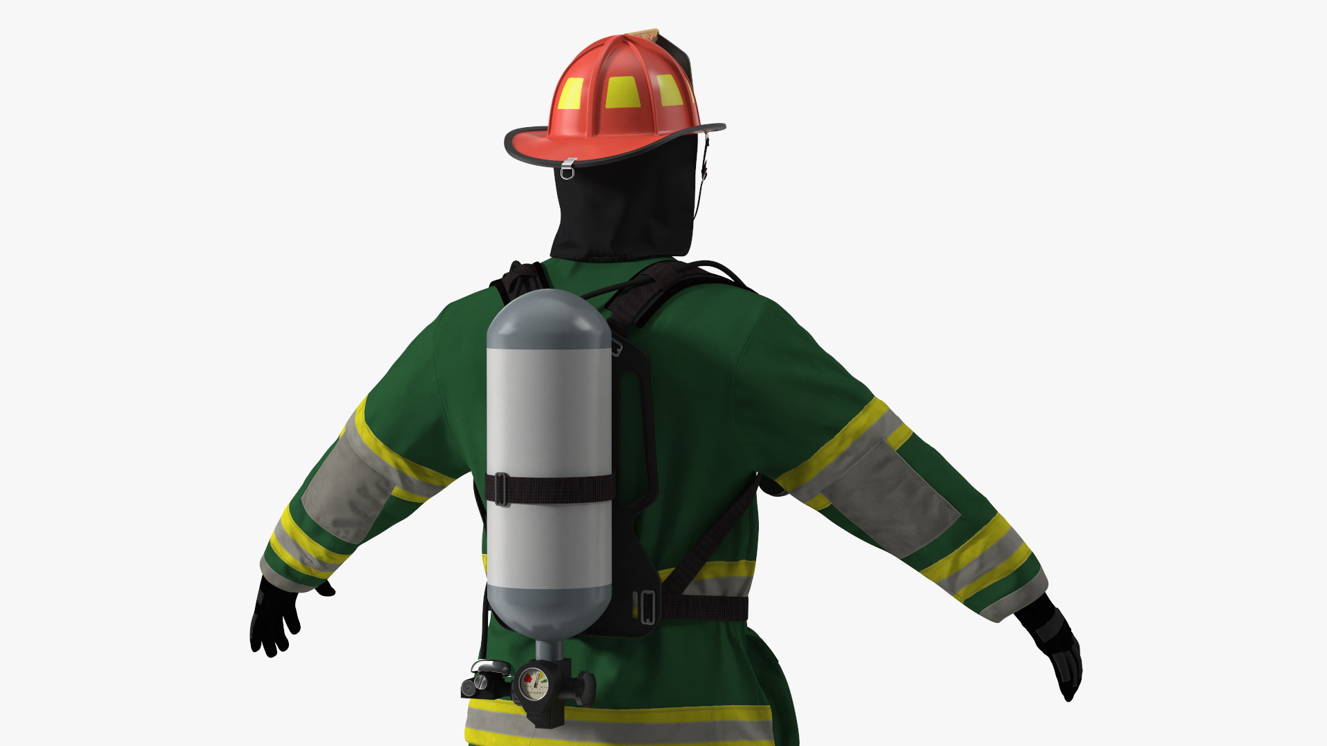 3D Standard Firefighter Turnout Gear model