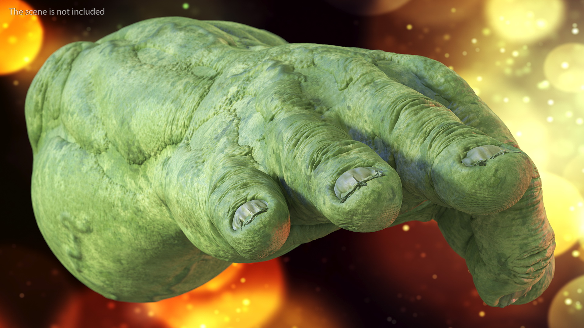 3D Hulk Hands Alright model