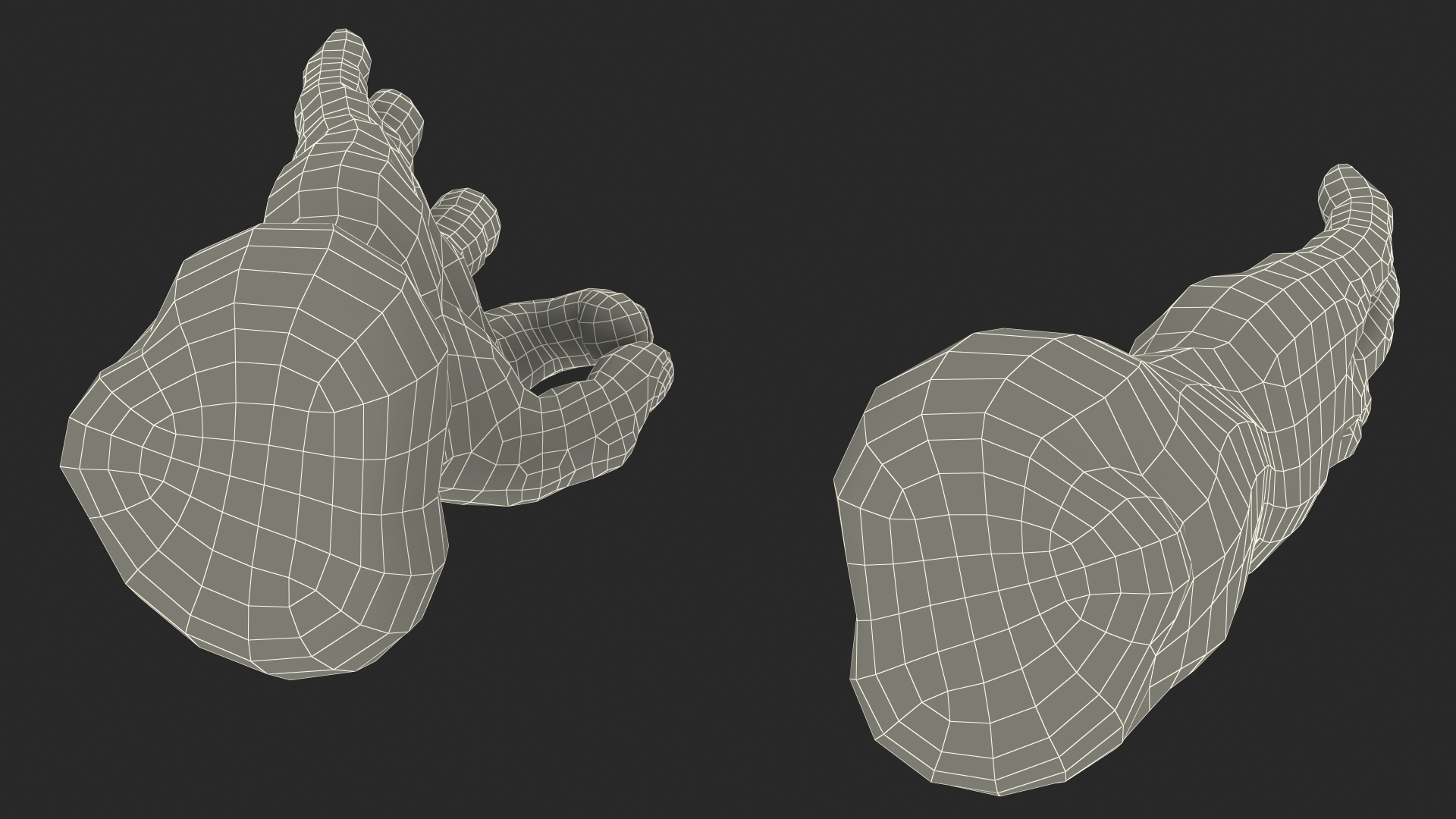 3D Hulk Hands Alright model