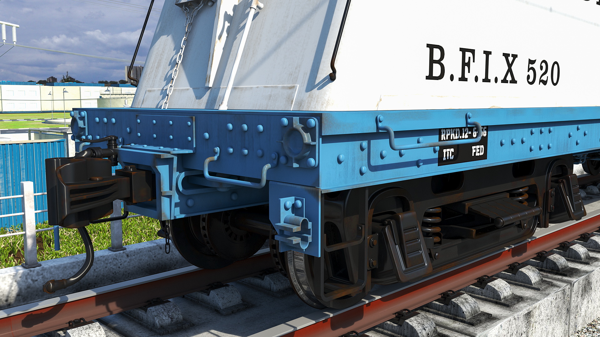 3D Milk Tank Car Bordens