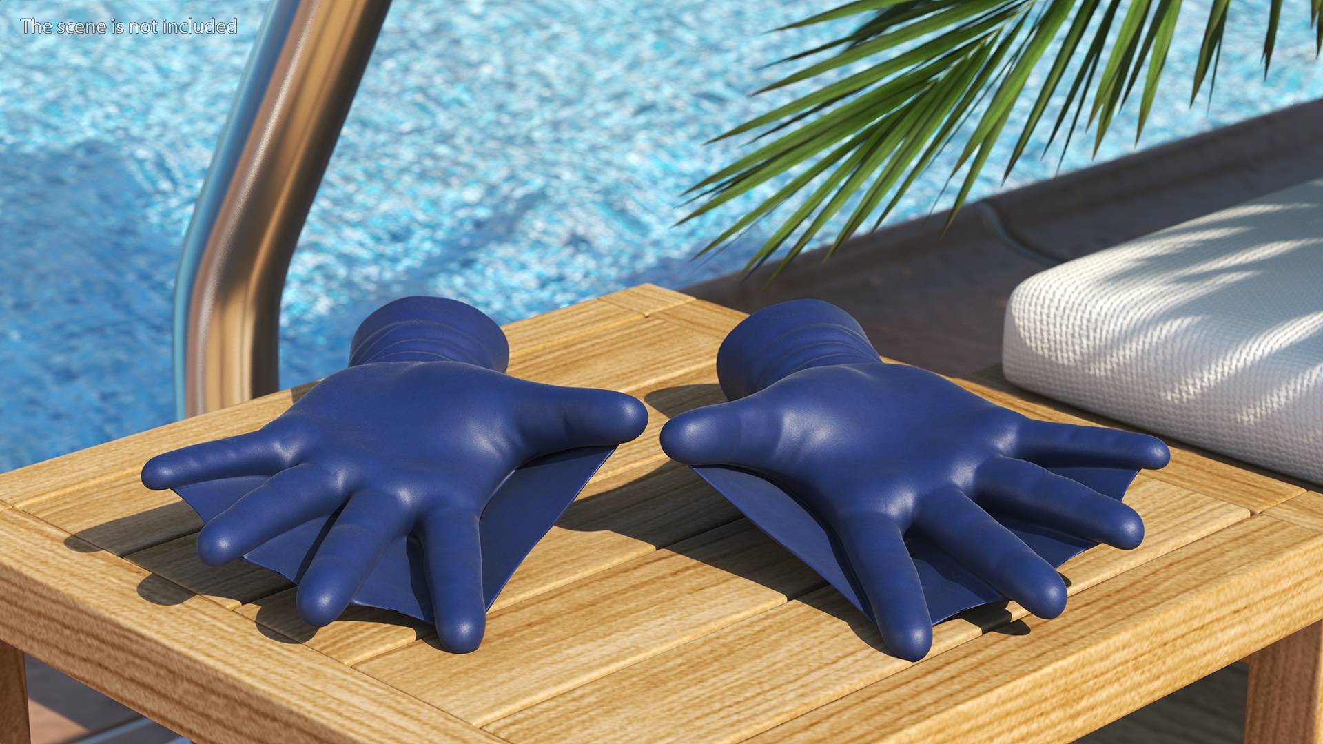 Swimming Gloves Dry 3D model