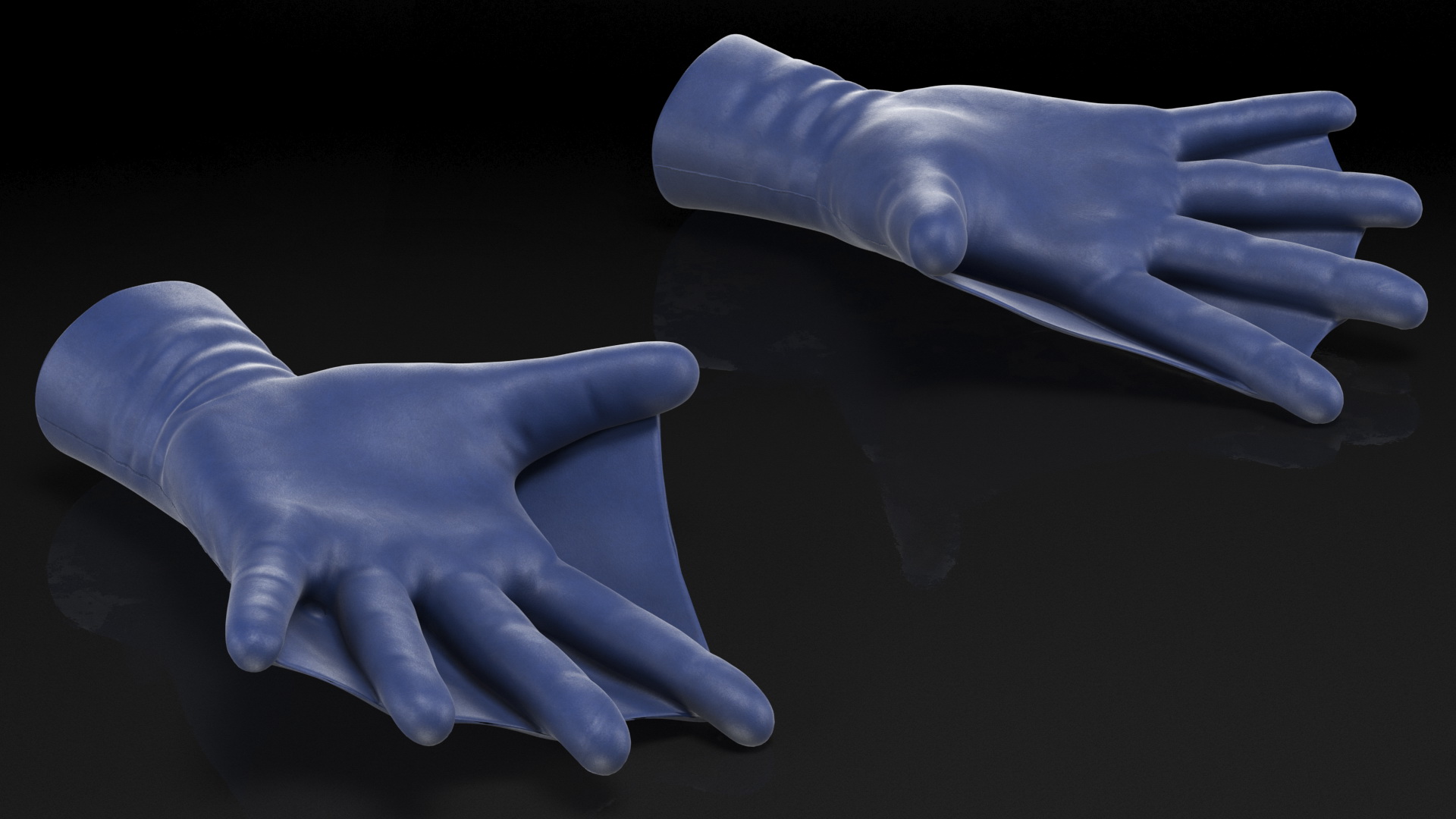 Swimming Gloves Dry 3D model