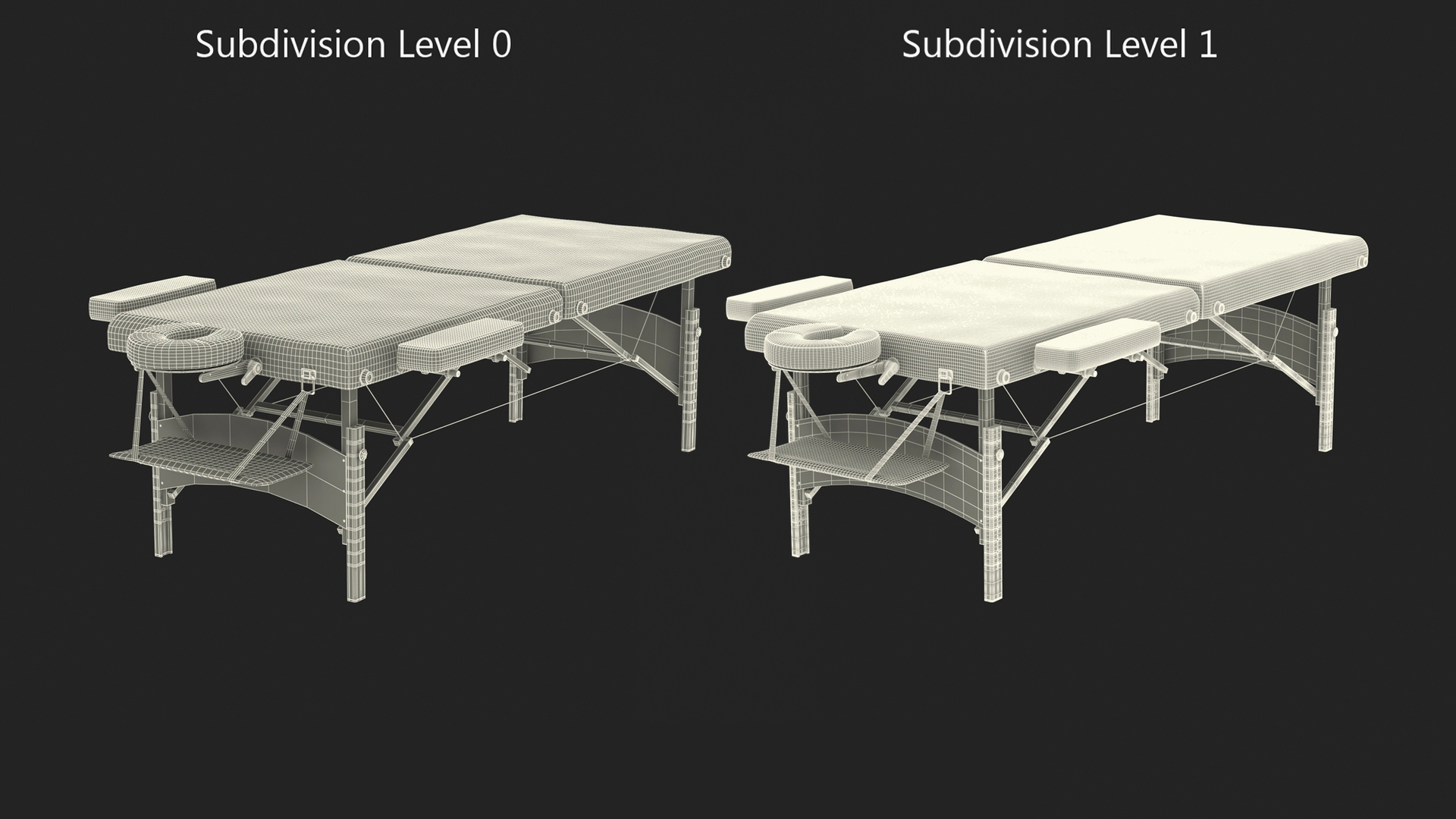 Portable Massage Table 3D