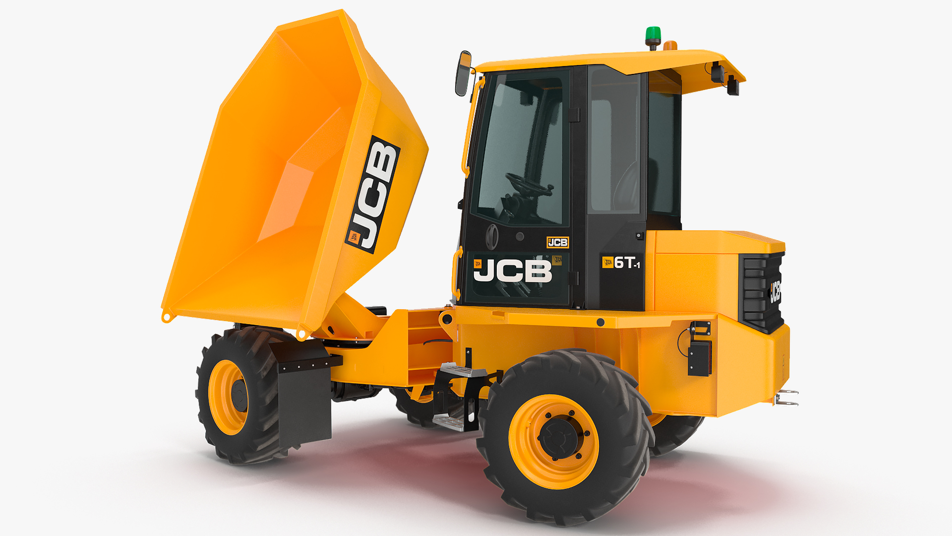 JCB 6T-1 Cabbed Site Dumper Rigged 3D model