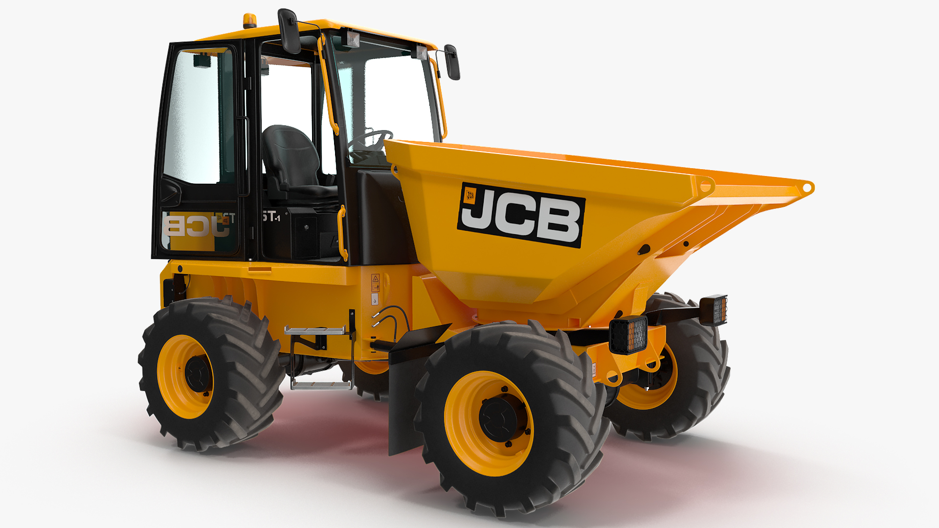 JCB 6T-1 Cabbed Site Dumper Rigged 3D model