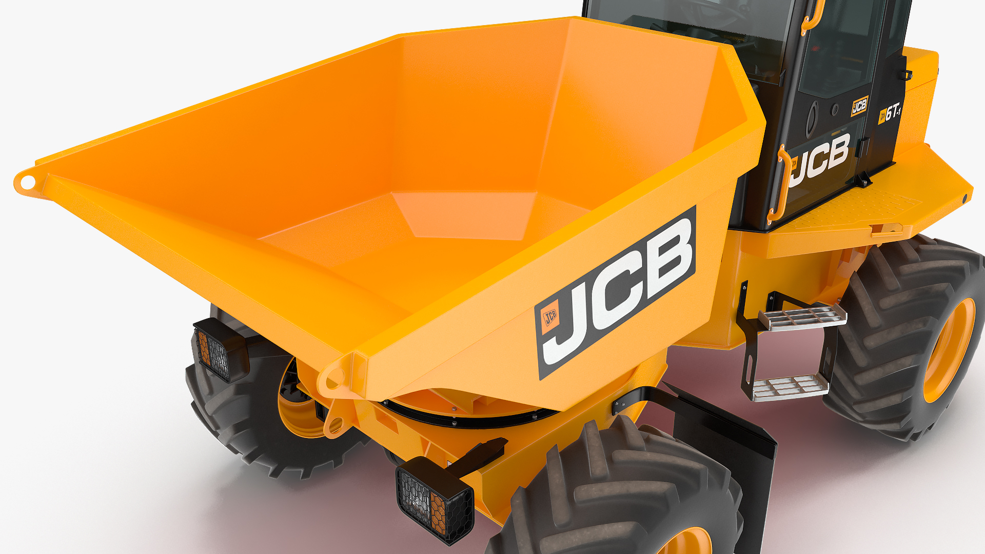 JCB 6T-1 Cabbed Site Dumper Rigged 3D model