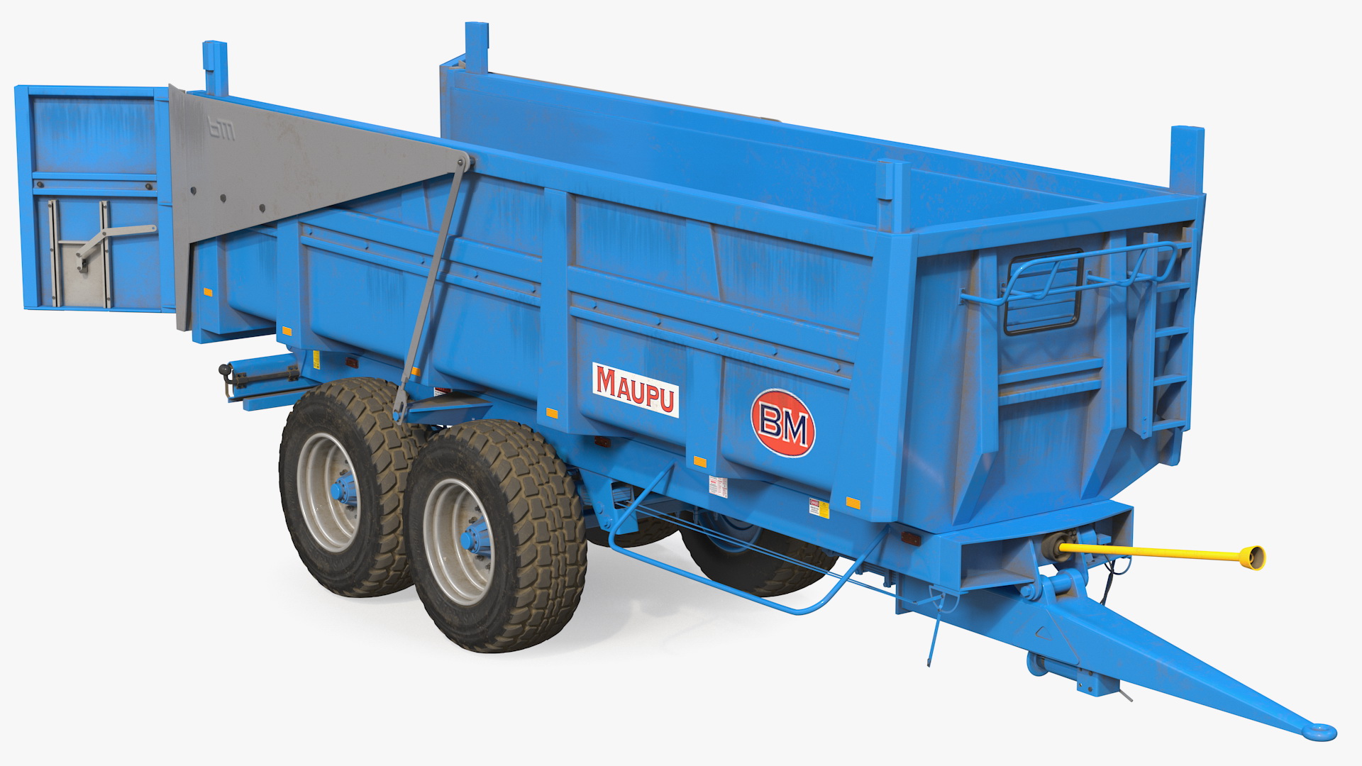 3D model Maupu 18t Trailer Dirty Rigged