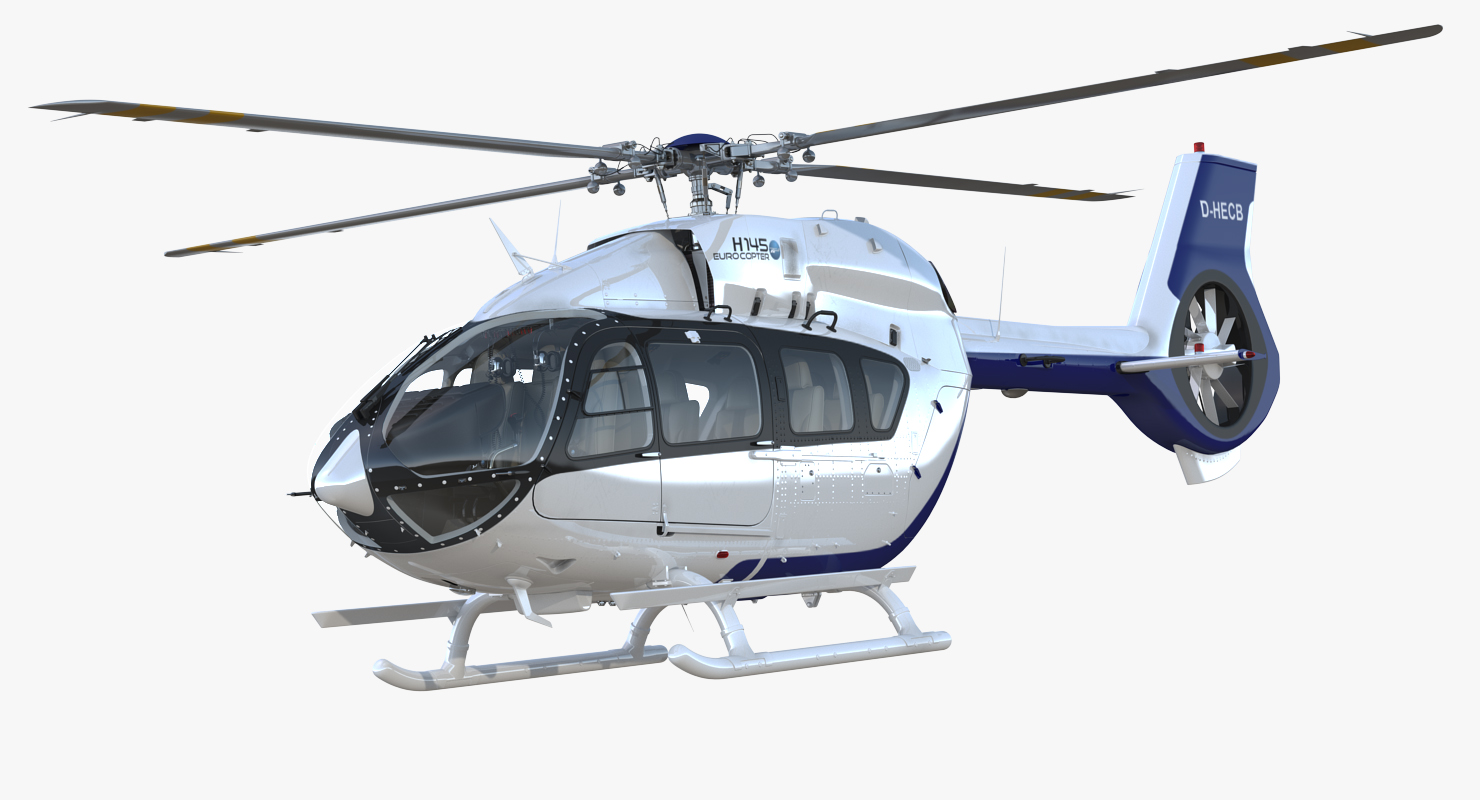 Light Utility Helicopter Eurocopter EC145 T2 3D model