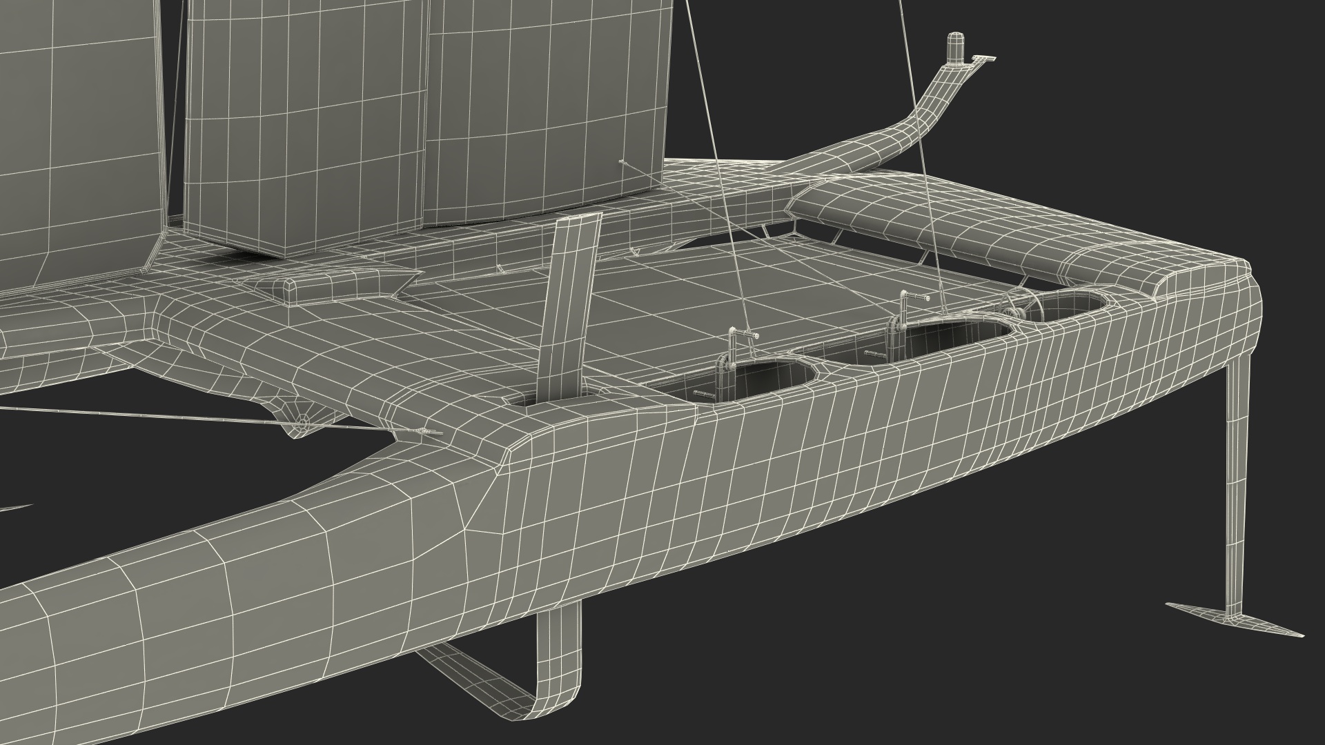 Modern Race Yacht 3D