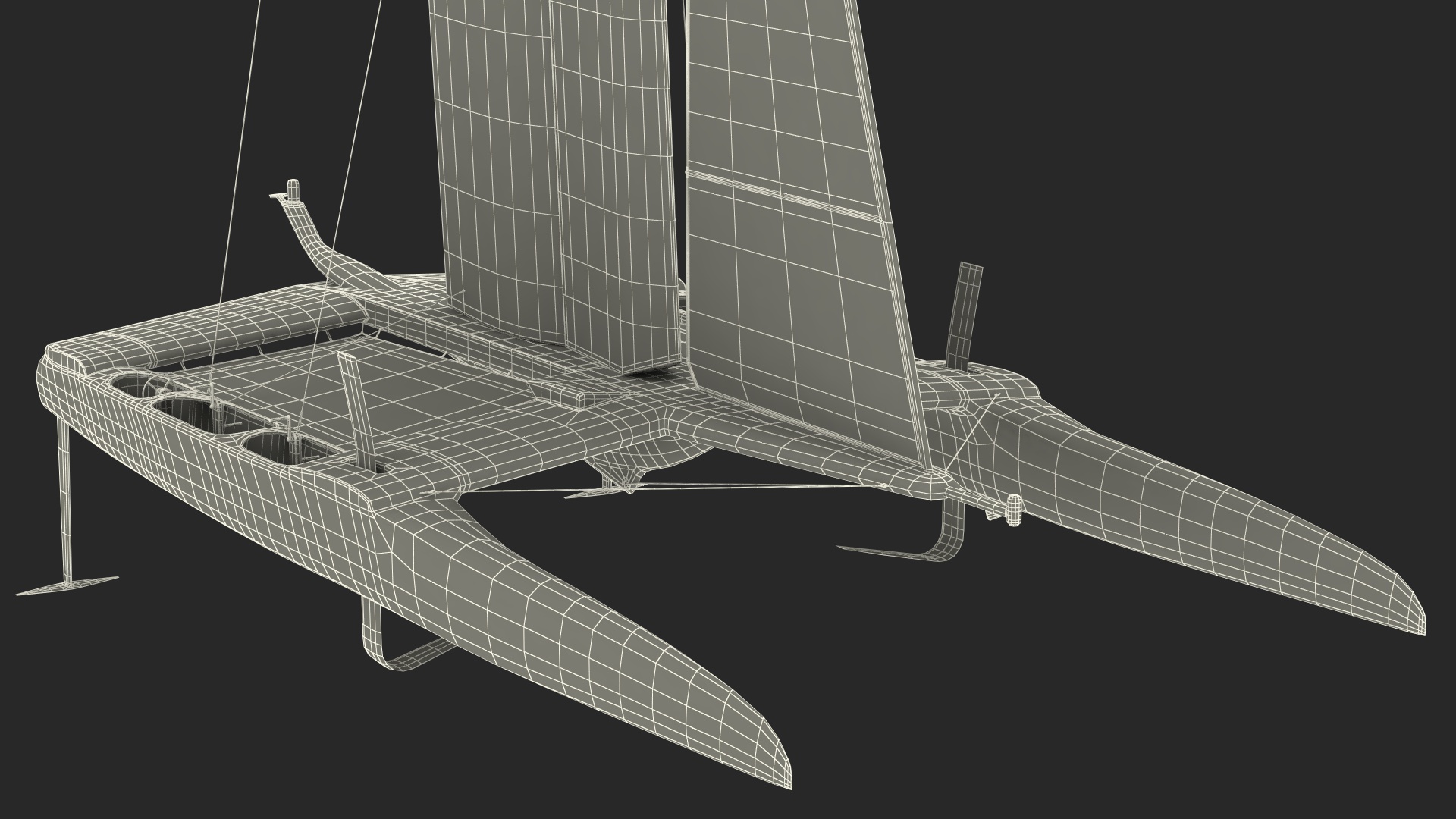 Modern Race Yacht 3D