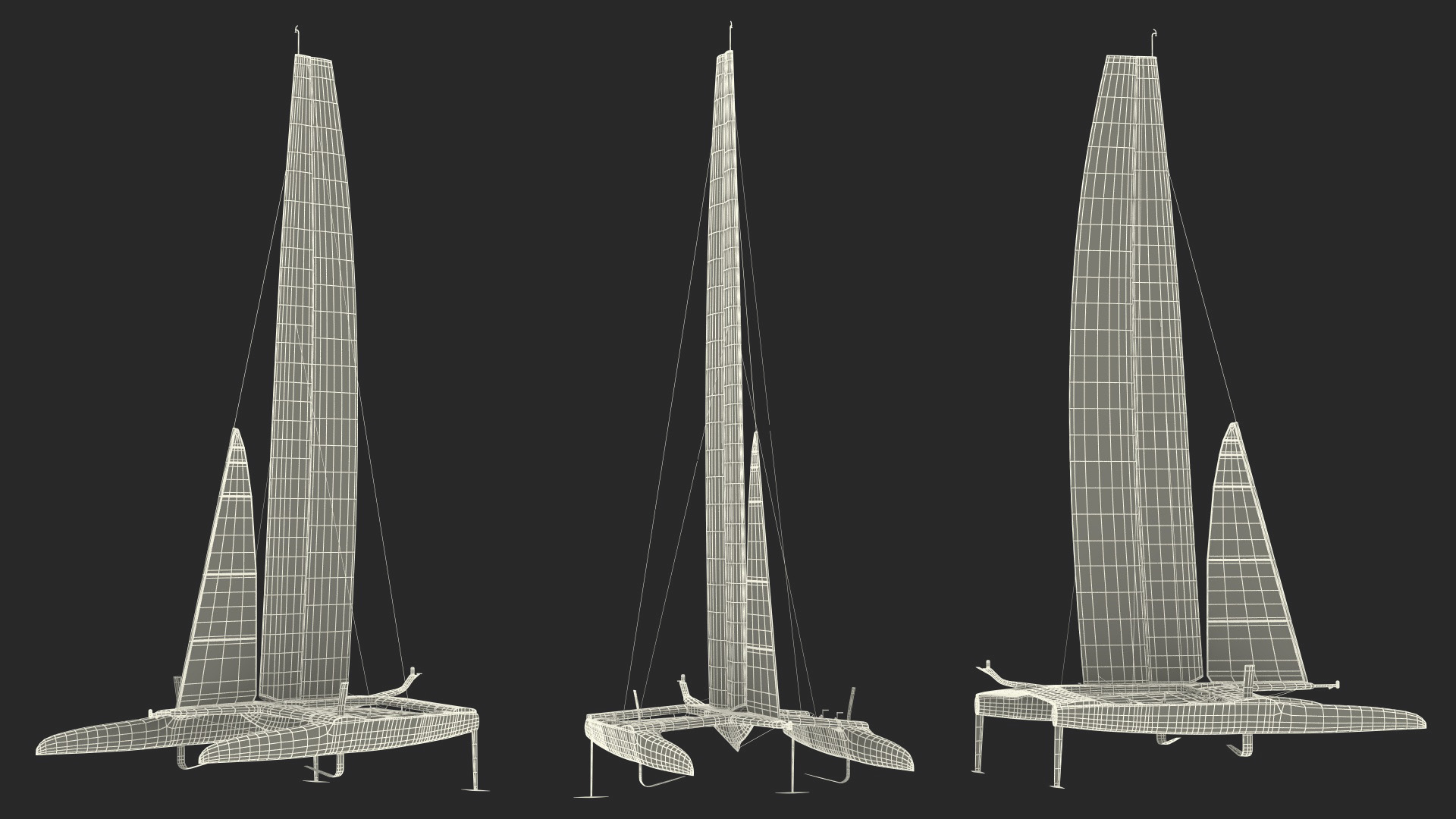 Modern Race Yacht 3D