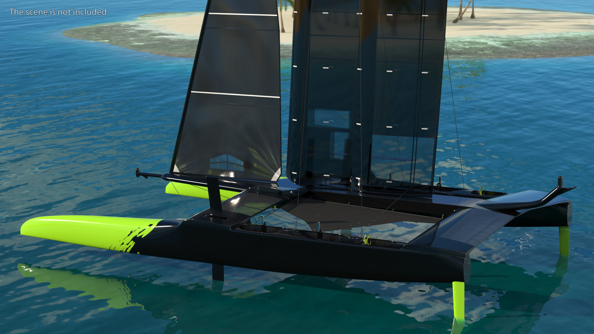 Modern Race Yacht 3D