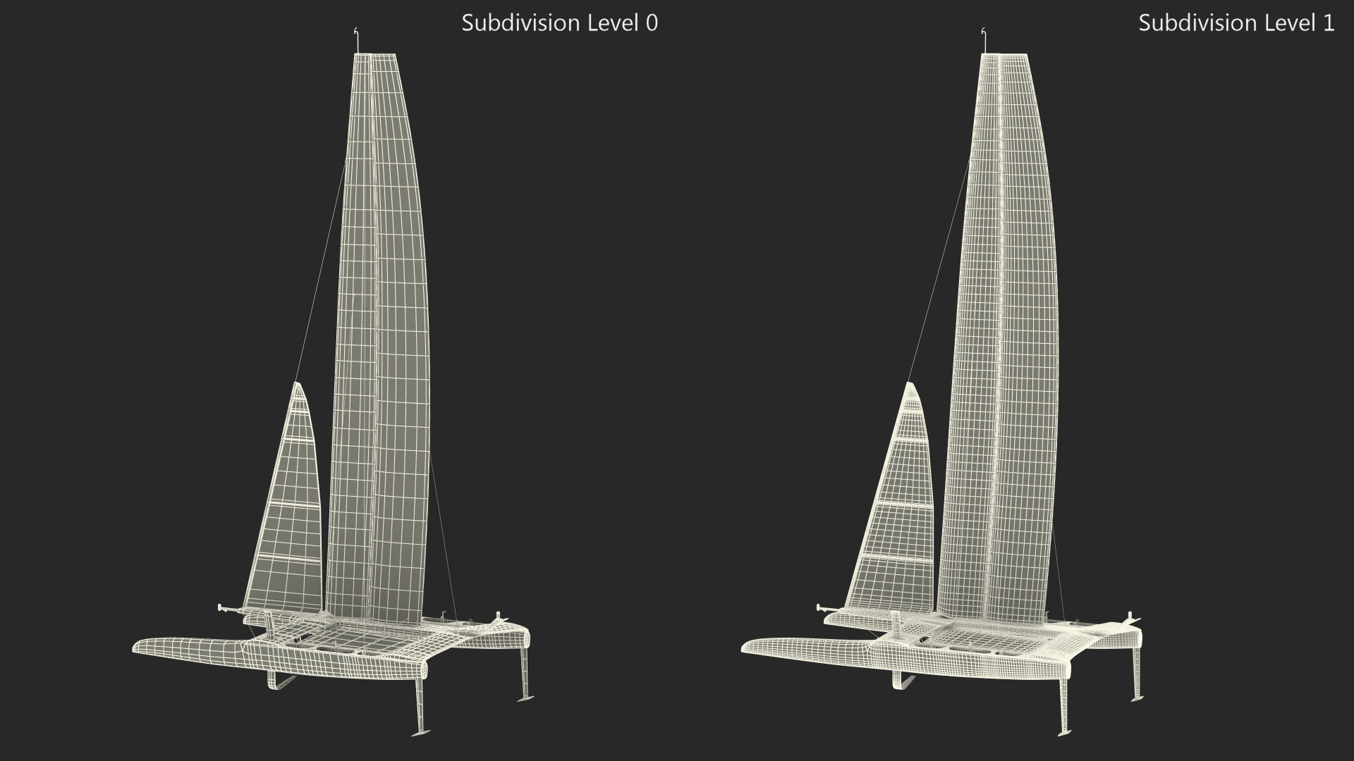 Modern Race Yacht 3D