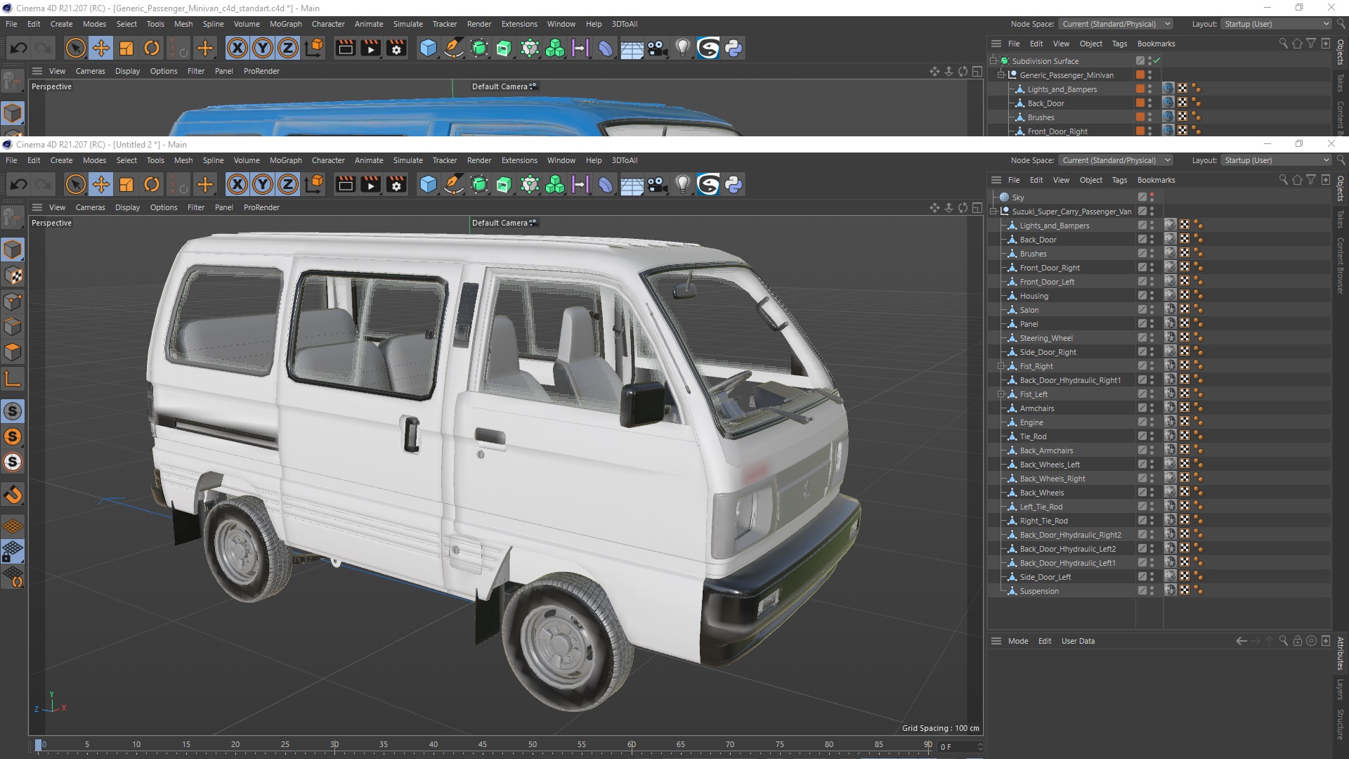 Suzuki Super Carry Passenger Van 3D