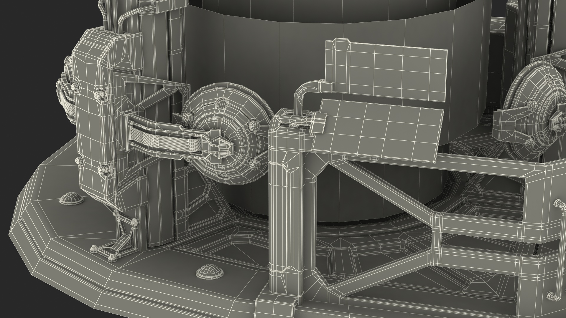 3D Sci Fi Operating Teleportation Station model