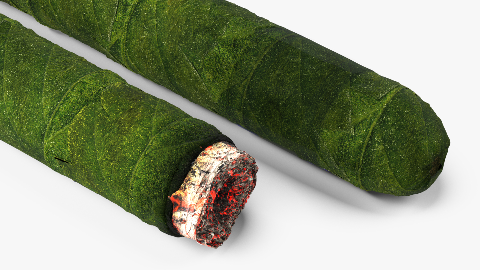 Cannabis Cigar Burning 3D