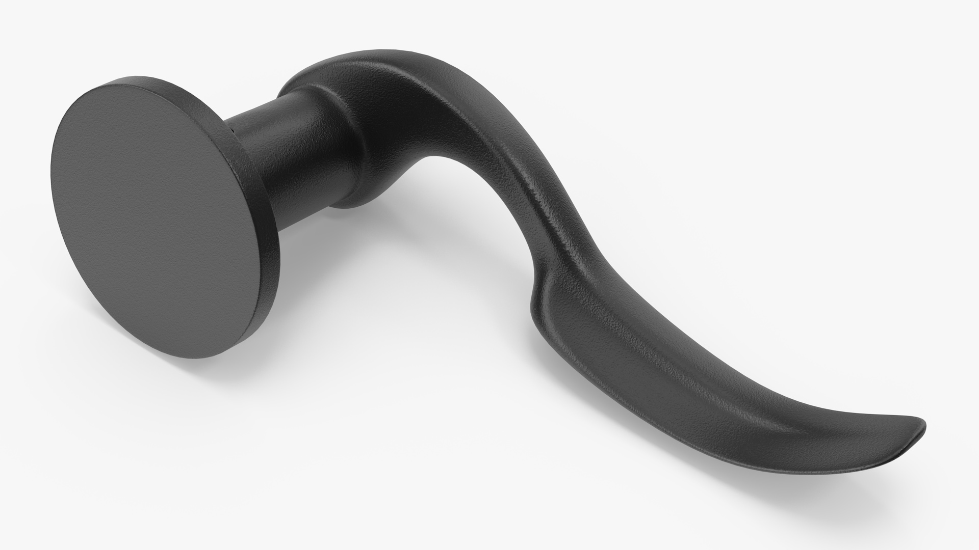 Black Curly Door Handles 3D model