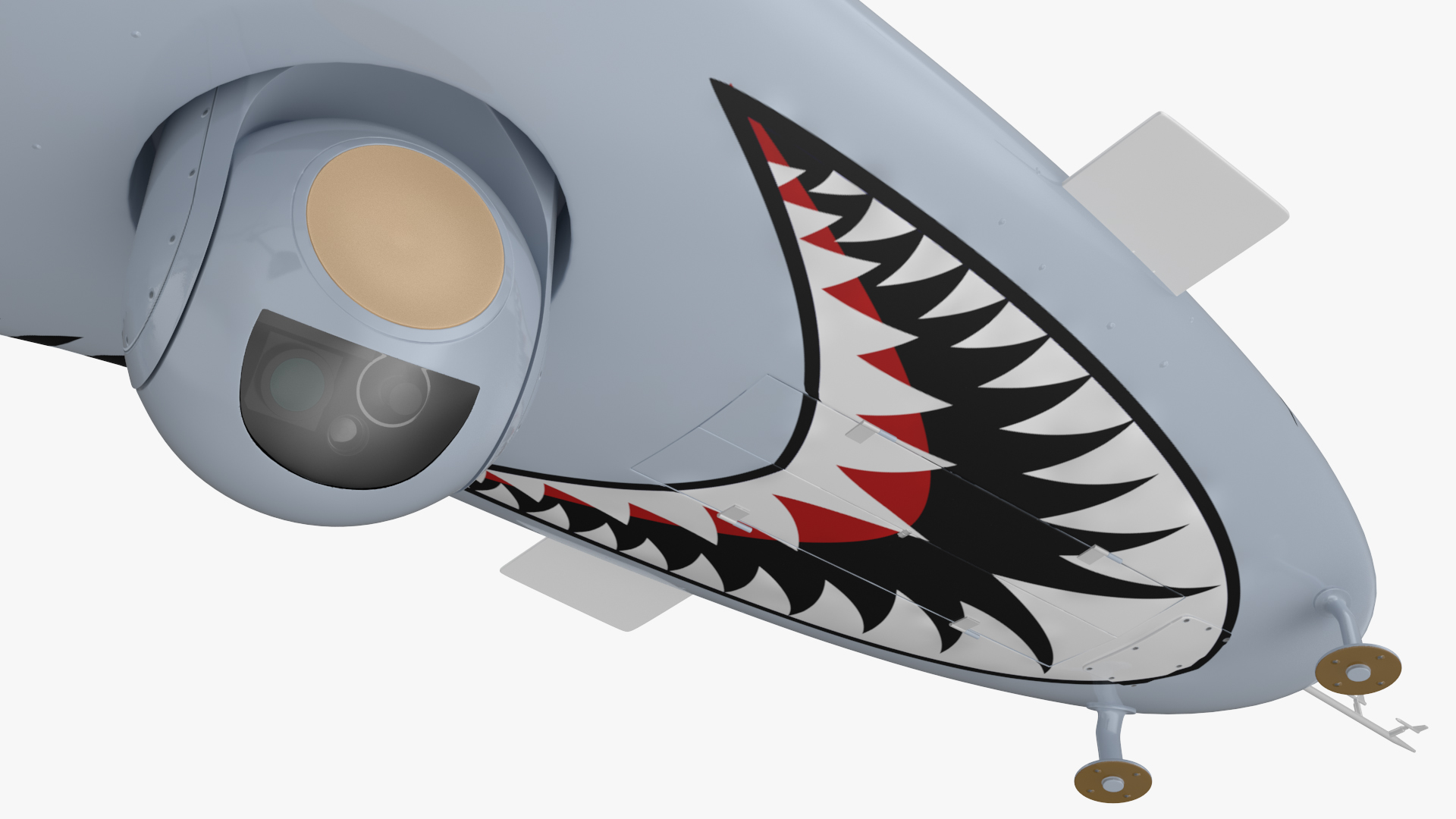 3D Bayraktar TB2 Unmanned Combat Aerial Vehicle Rigged