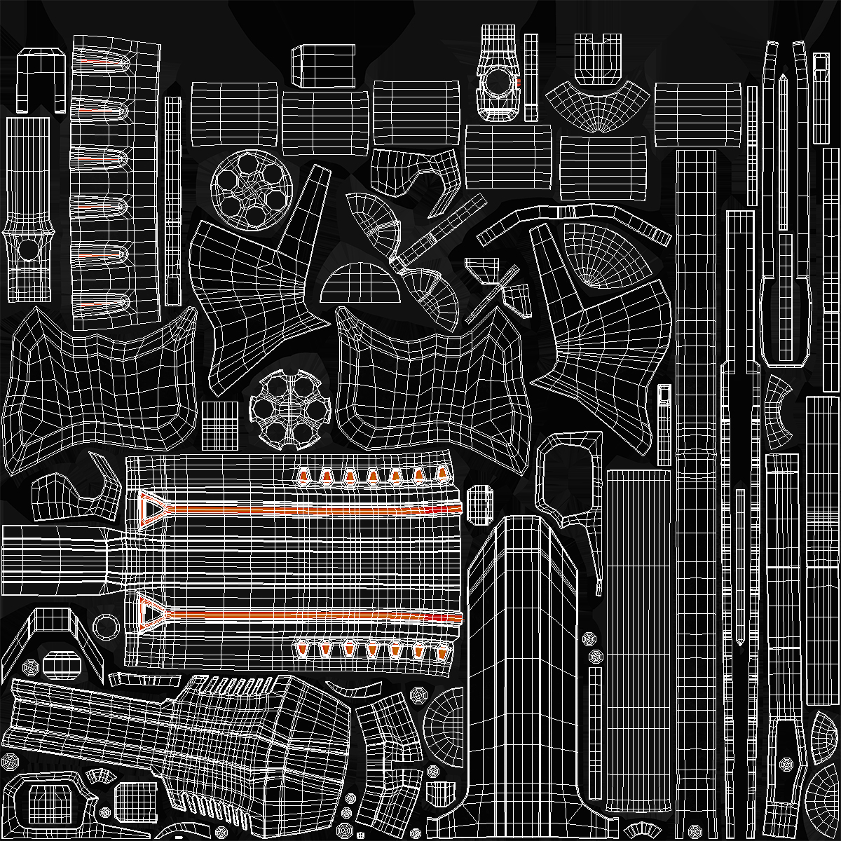 3D Futuristic Sci Fi Revolver Pistol model