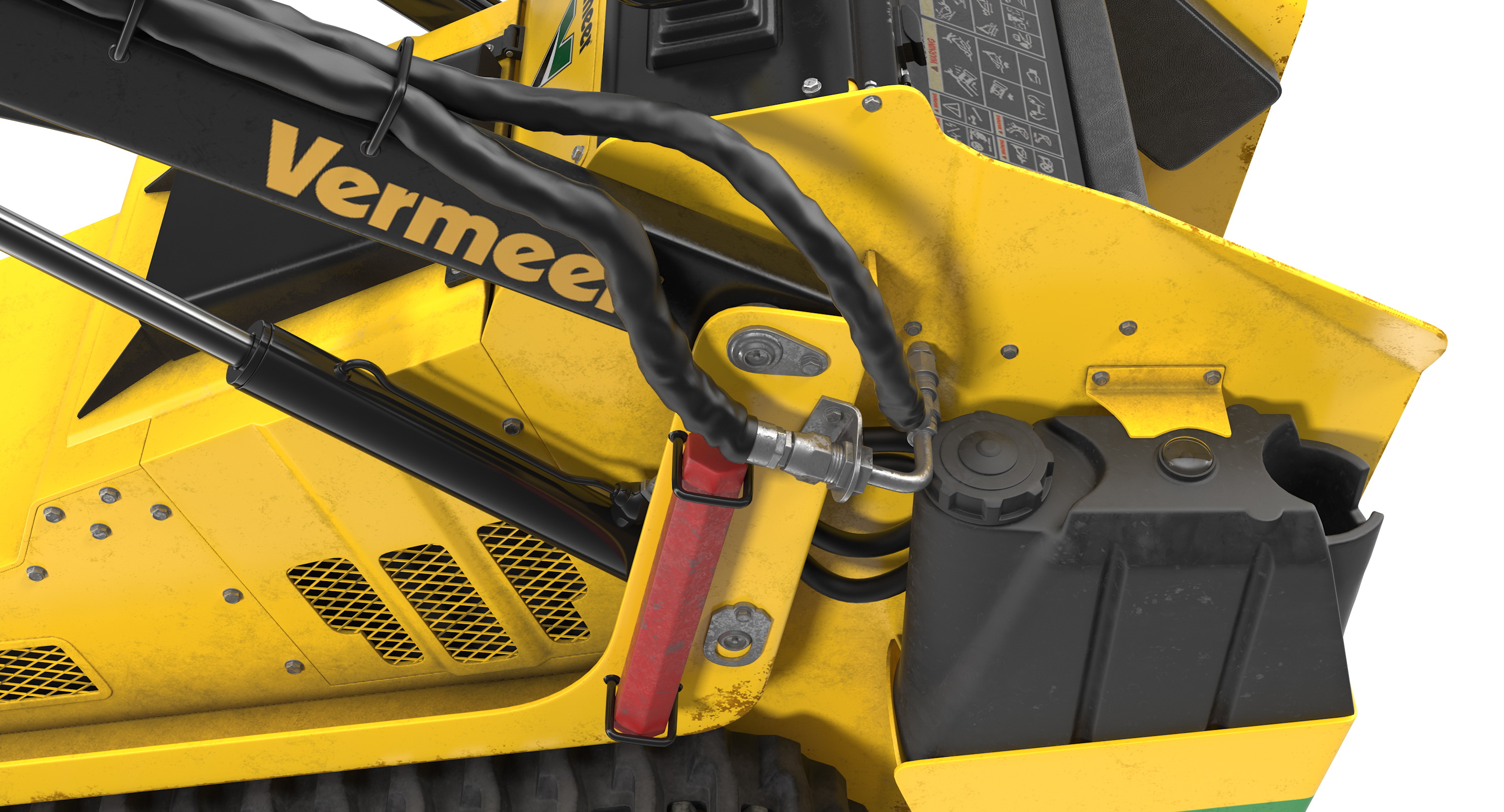 Vermeer S450TX Grapple Mini Skid Steer Dirty 3D model