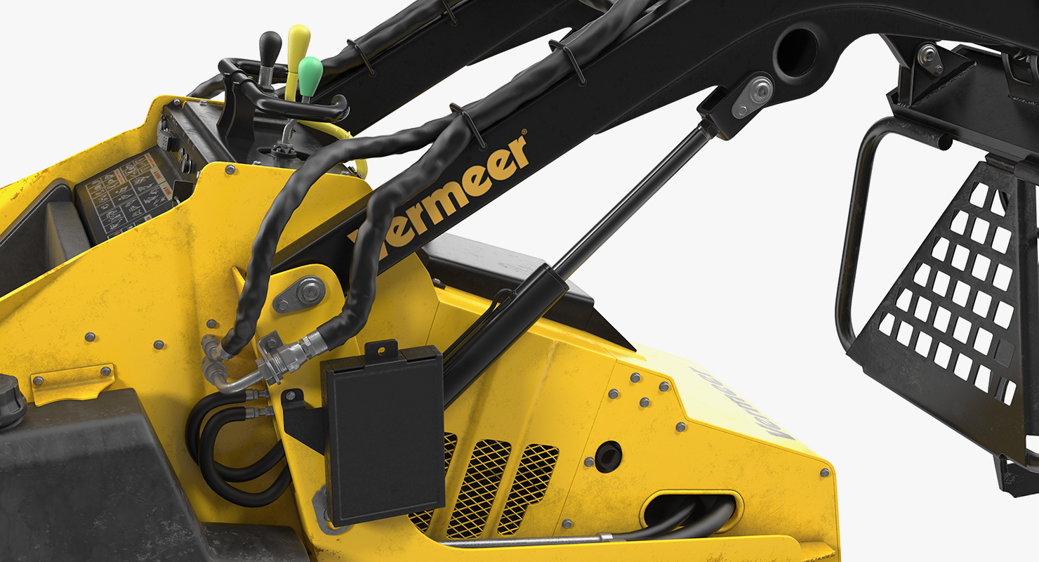 Vermeer S450TX Grapple Mini Skid Steer Dirty 3D model